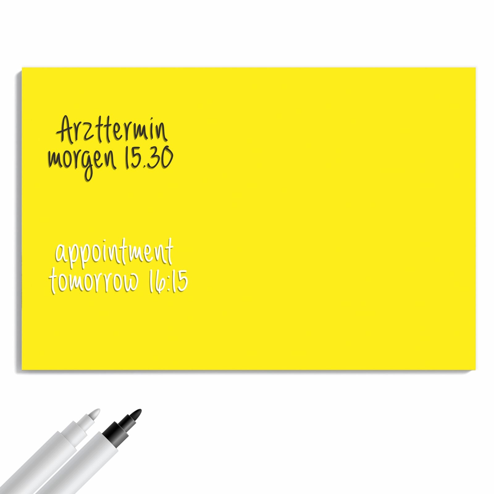 Magnetická tabule – obraz na zeď Žluté pozadí I | 90 × 60 cm