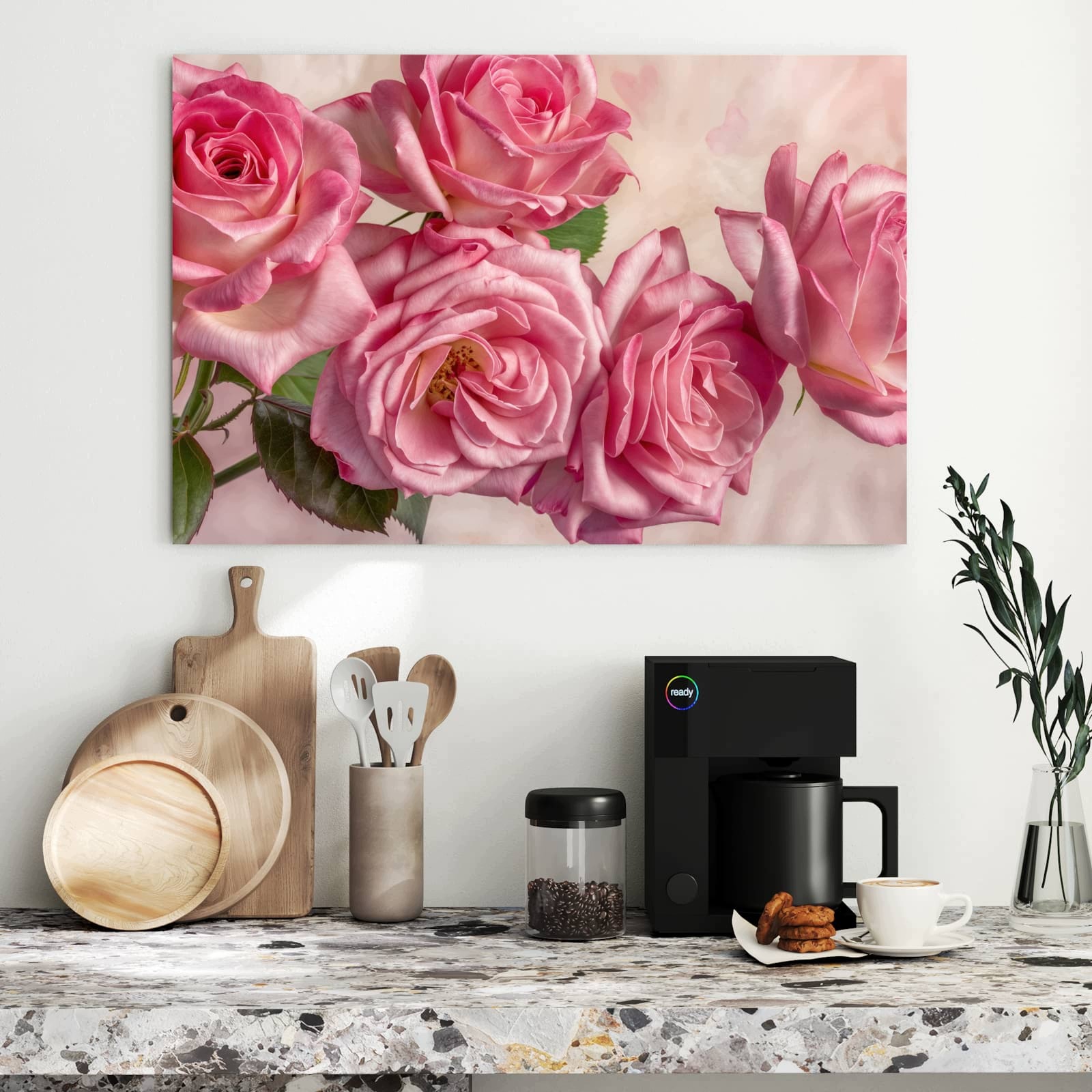Magnetická tabule – obraz na zeď Nádhera růží | 90 × 60 cm