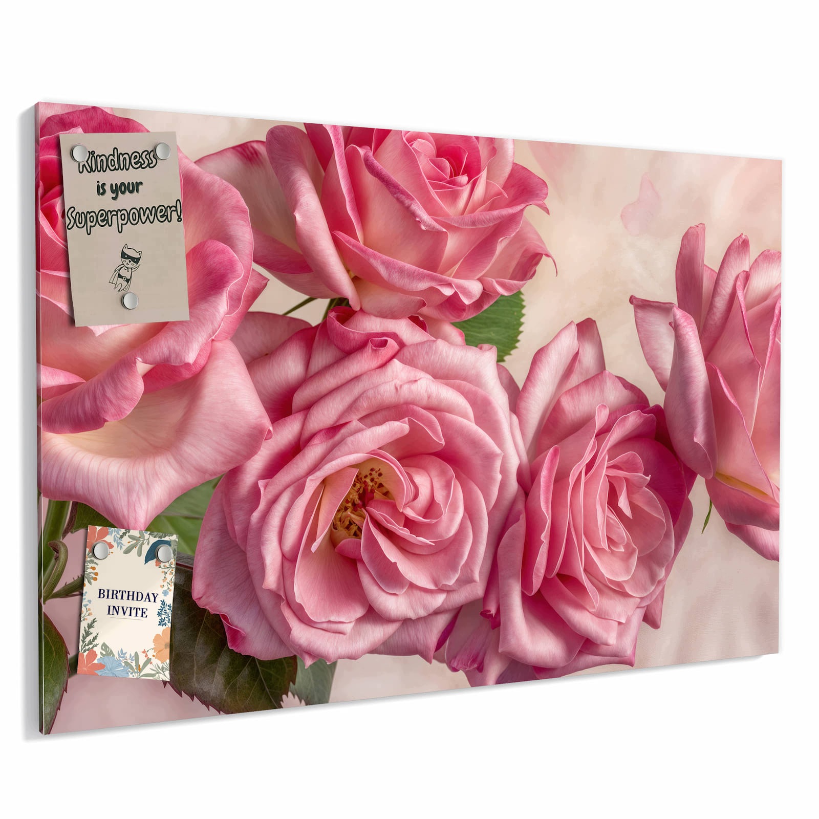 Magnetická tabule – obraz na zeď Nádhera růží | 90 × 60 cm