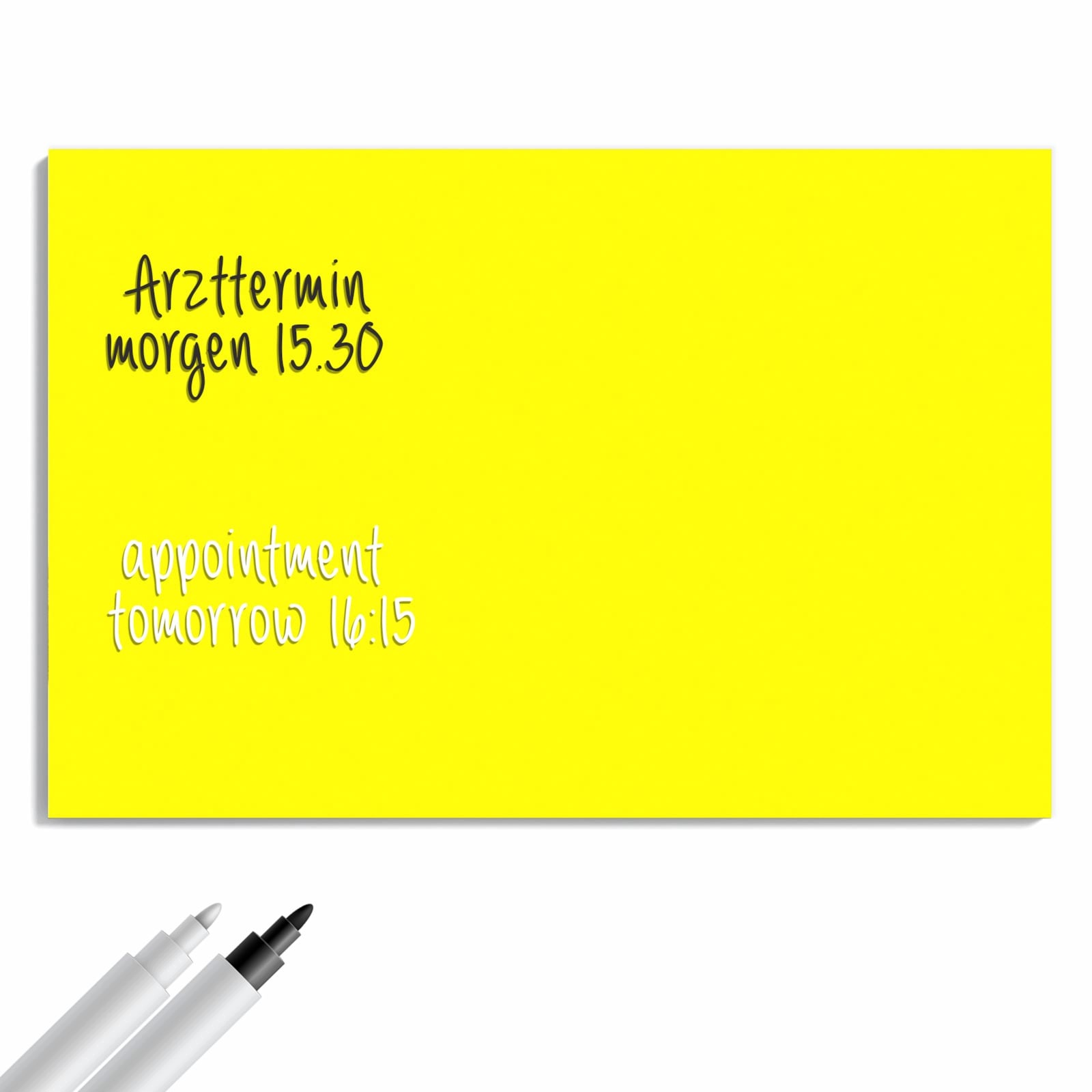 Magnetická tabule – obraz na zeď Žluté pozadí II | 60 × 40 cm