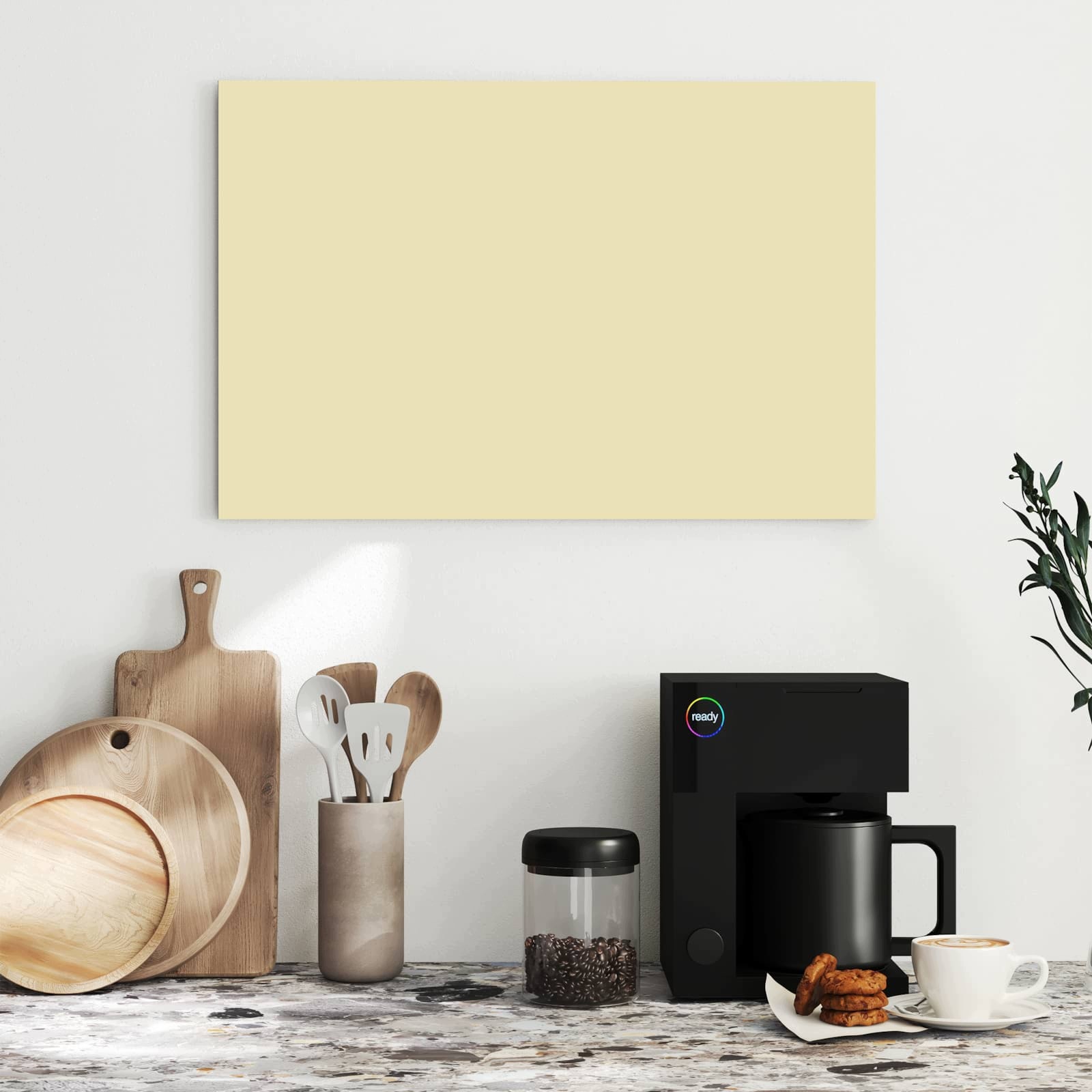 Magnetická tabule – obraz na zeď Béžové pozadí | 60 × 40 cm