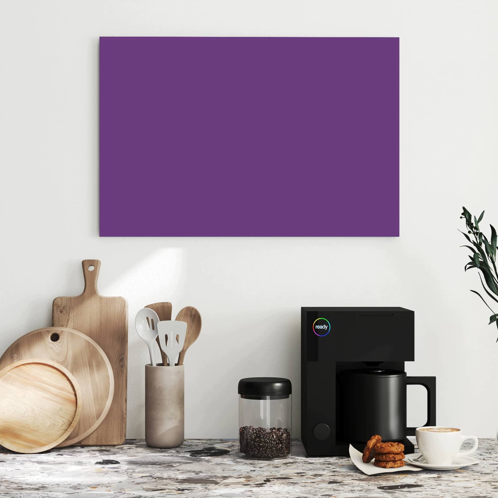 Magnetická tabule – obraz na zeď Fialové pozadí II – motiv 1 | 60 × 40 cm