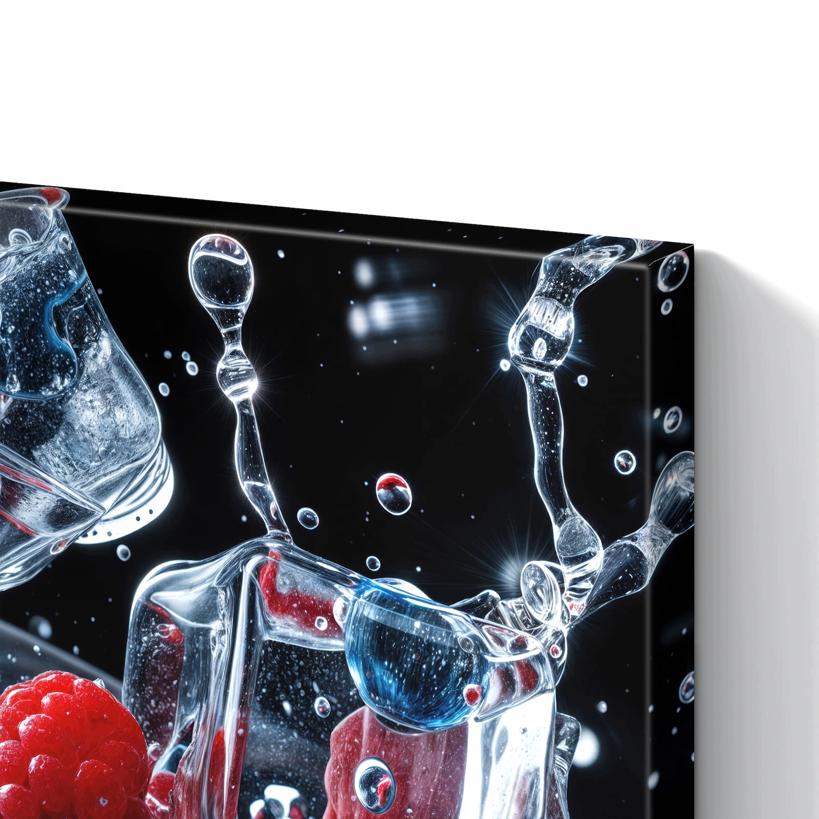 Magnetická tabule – obraz na zeď Bobule s kostkami ledu – motiv 2 | 90 × 60 cm