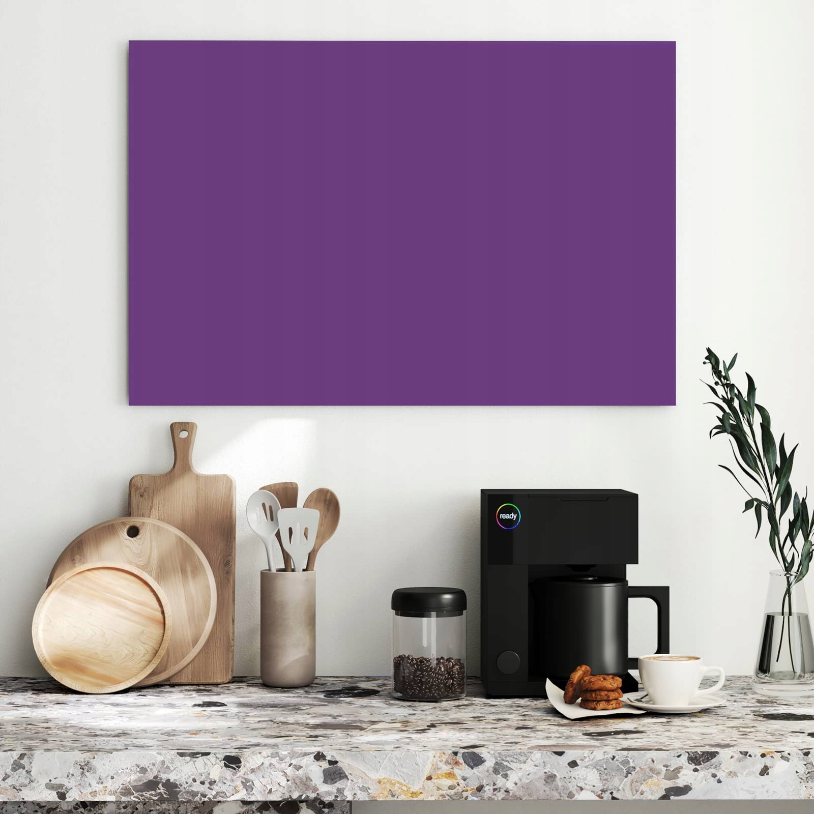 Magnetická tabule – obraz na zeď Fialové pozadí II – motiv 1 | 90 × 60 cm