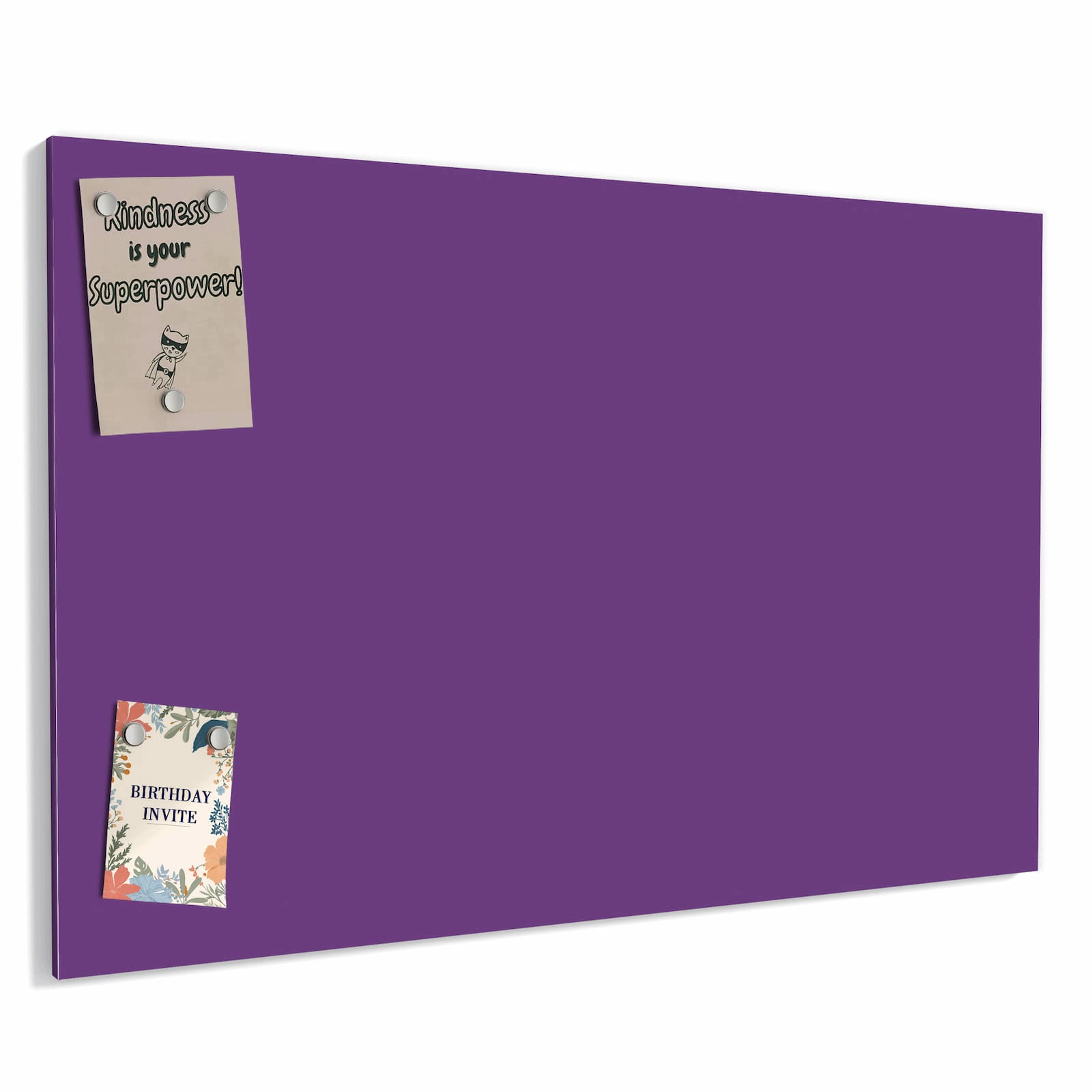 Magnetická tabule – obraz na zeď Fialové pozadí II – motiv 1 | 90 × 60 cm
