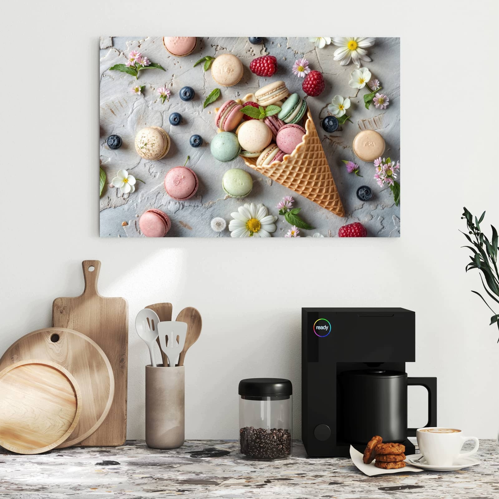 Magnetická tabule – obraz na zeď Letní makronky | 60 × 40 cm