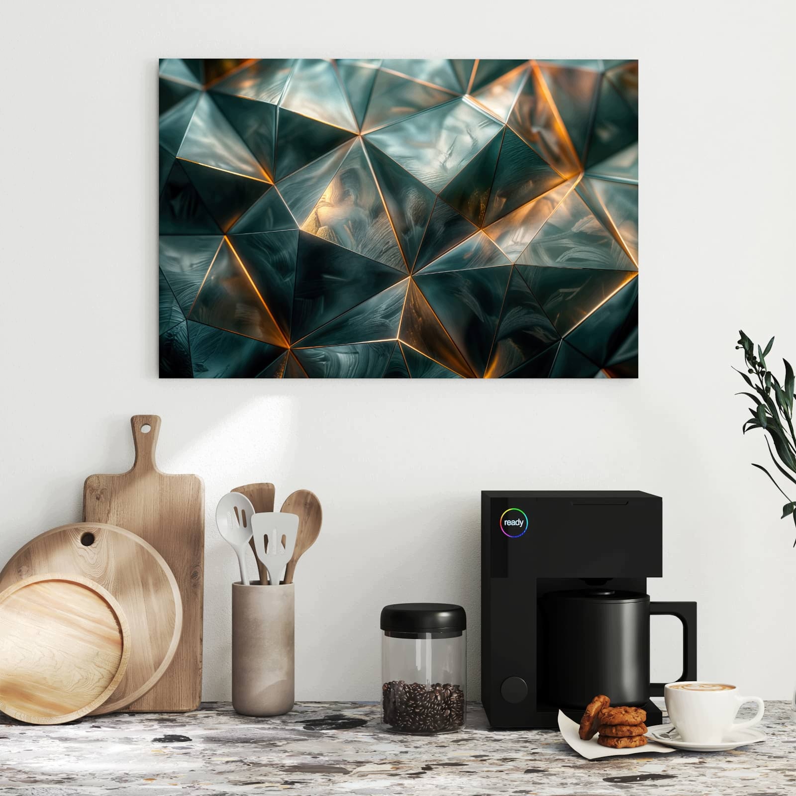 Magnetická tabule – obraz na zeď Propracované geometrie | 60 × 40 cm