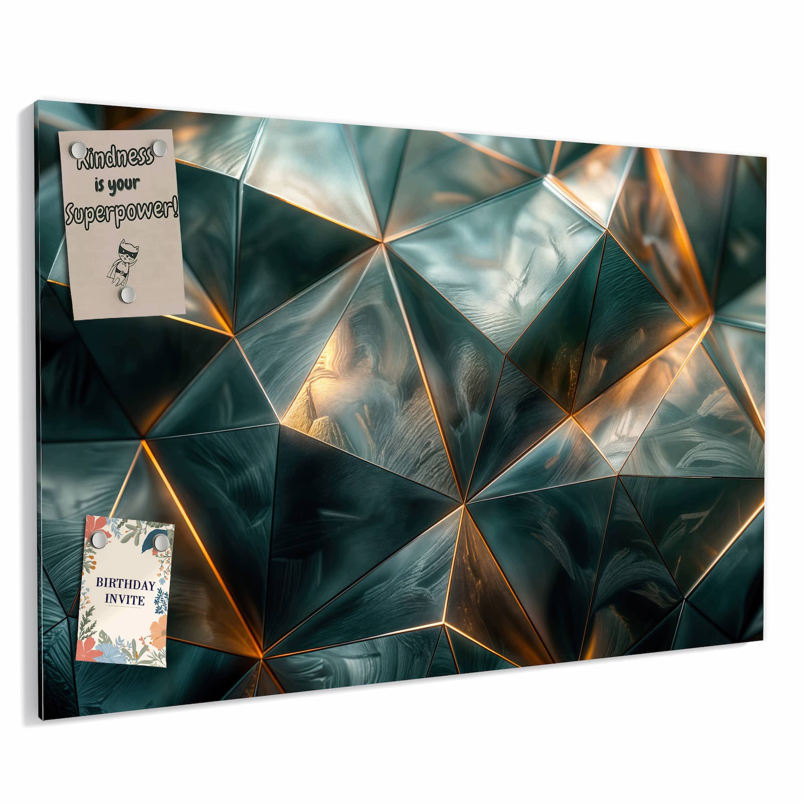 Magnetická tabule – obraz na zeď Propracované geometrie | 60 × 40 cm