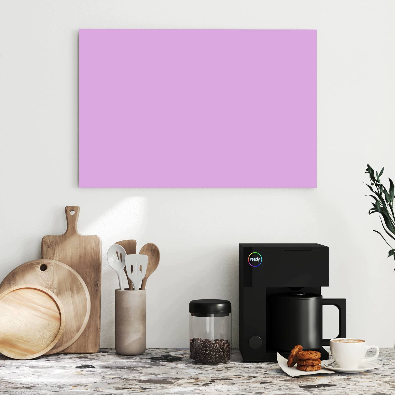 Magnetická tabule – obraz na zeď Fialové pozadí II – motiv 2 | 60 × 40 cm