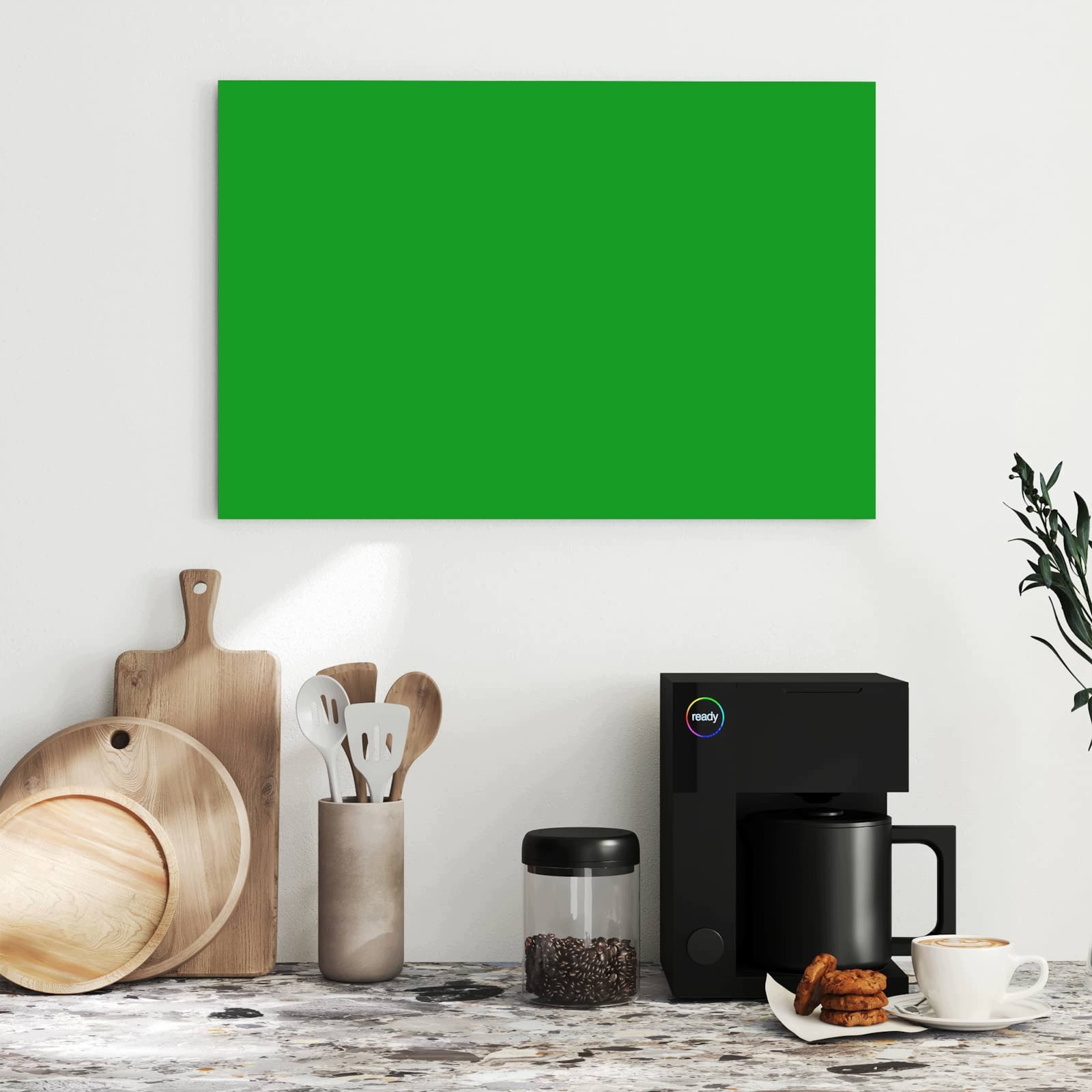 Magnetická tabule – obraz na zeď Trávově zelené pozadí | 60 × 40 cm