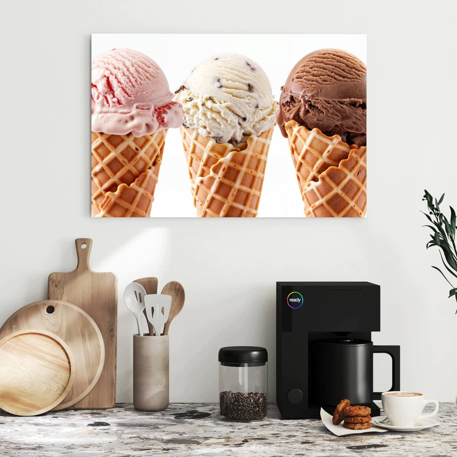 Magnetická tabule – obraz na zeď Trio lahodných zmrzlin | 60 × 40 cm