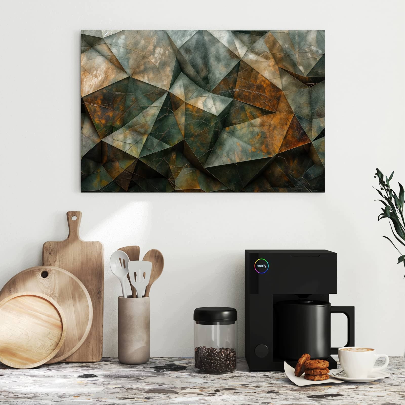 Magnetická tabule – obraz na zeď Geometrické abstrakce | 60 × 40 cm