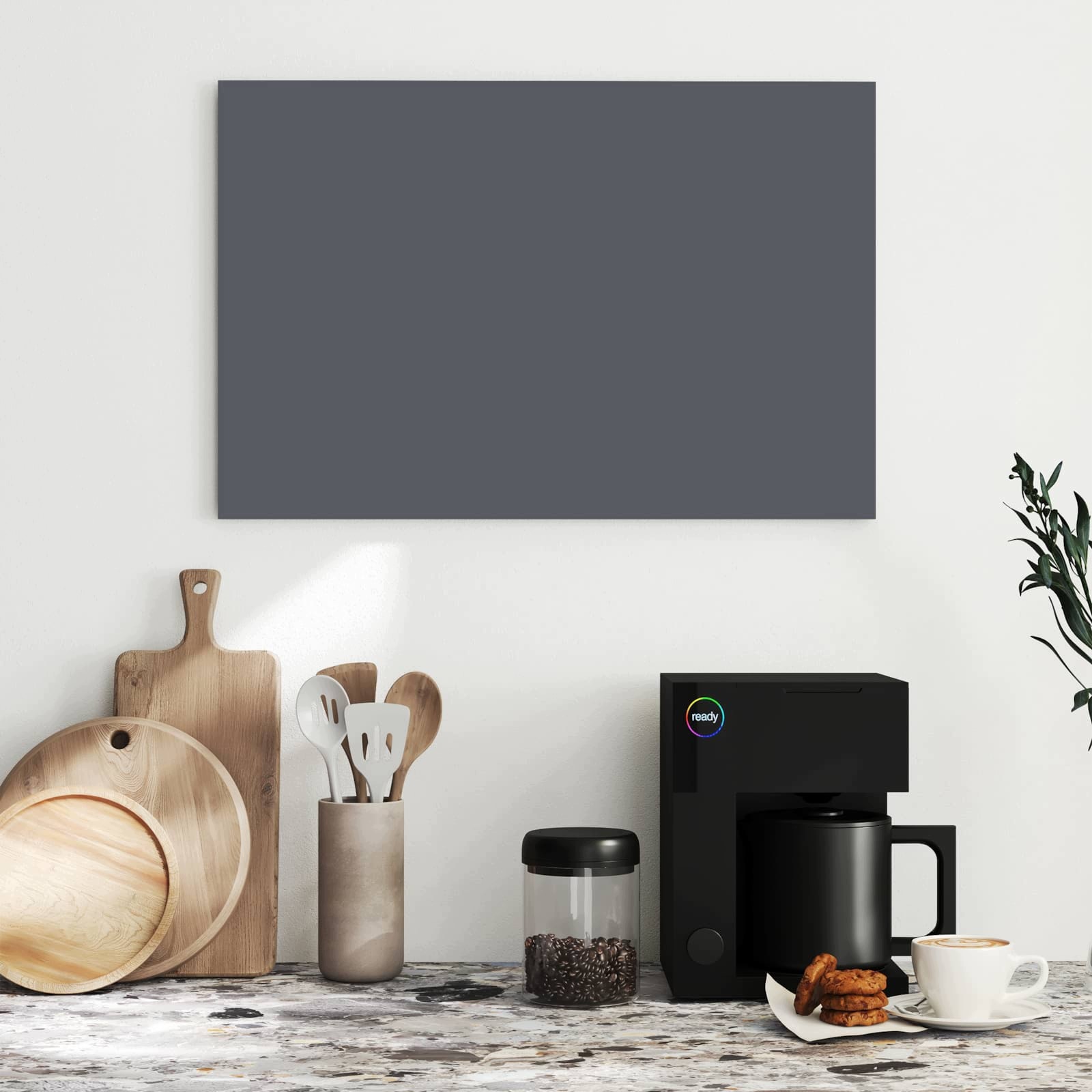 Magnetická tabule – obraz na zeď Tmavěšedé pozadí | 60 × 40 cm