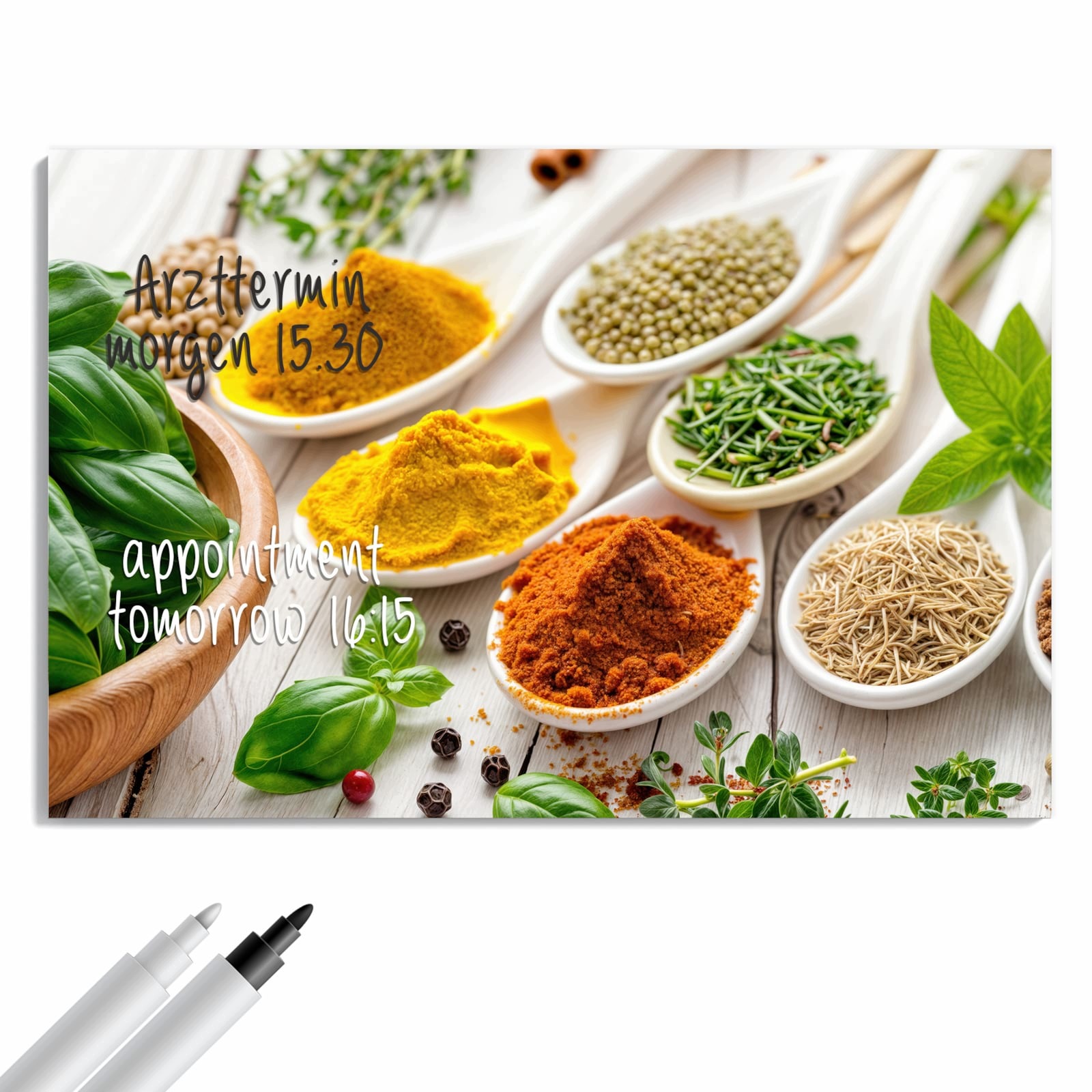 Magnetická tabule – obraz na zeď Bohaté koření | 90 × 60 cm
