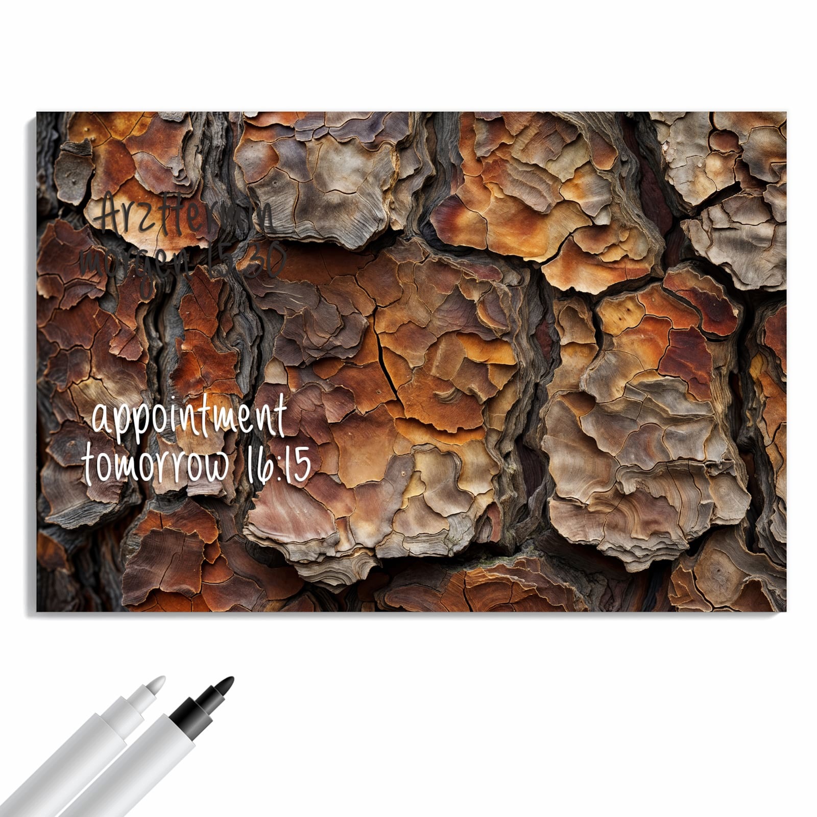 Magnetická tabule – obraz na zeď Struktura stromové kůry | 60 × 40 cm