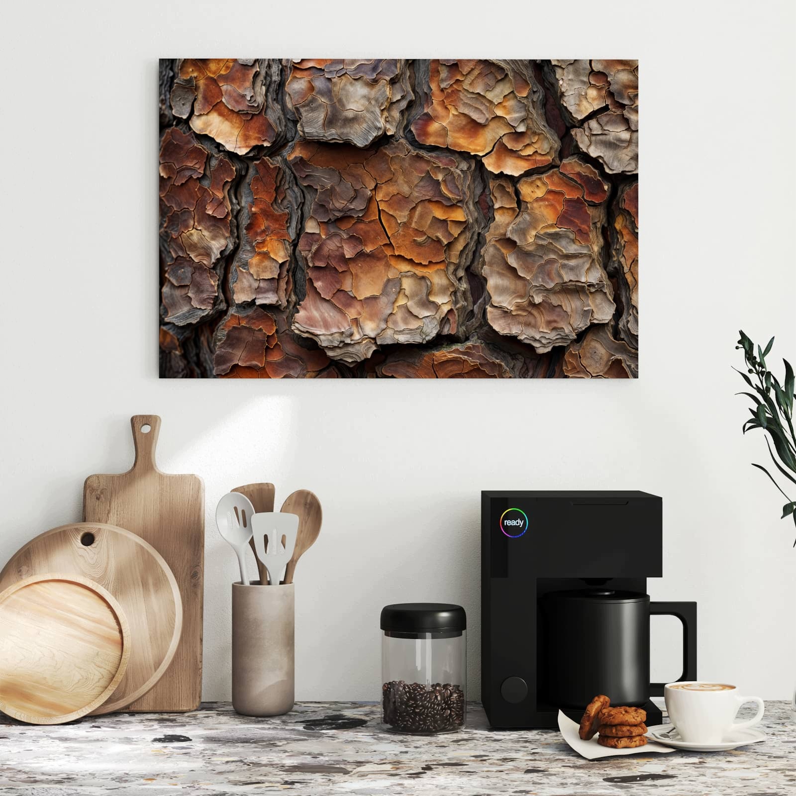 Magnetická tabule – obraz na zeď Struktura stromové kůry | 60 × 40 cm