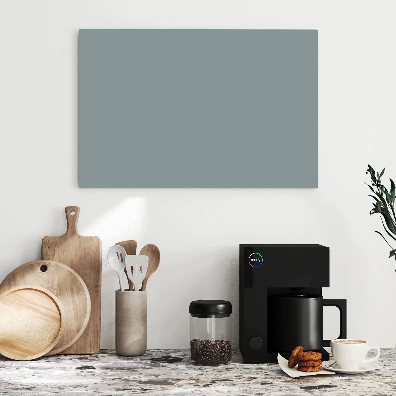 Magnetická tabule – obraz na zeď Šedé pozadí I | 60 × 40 cm