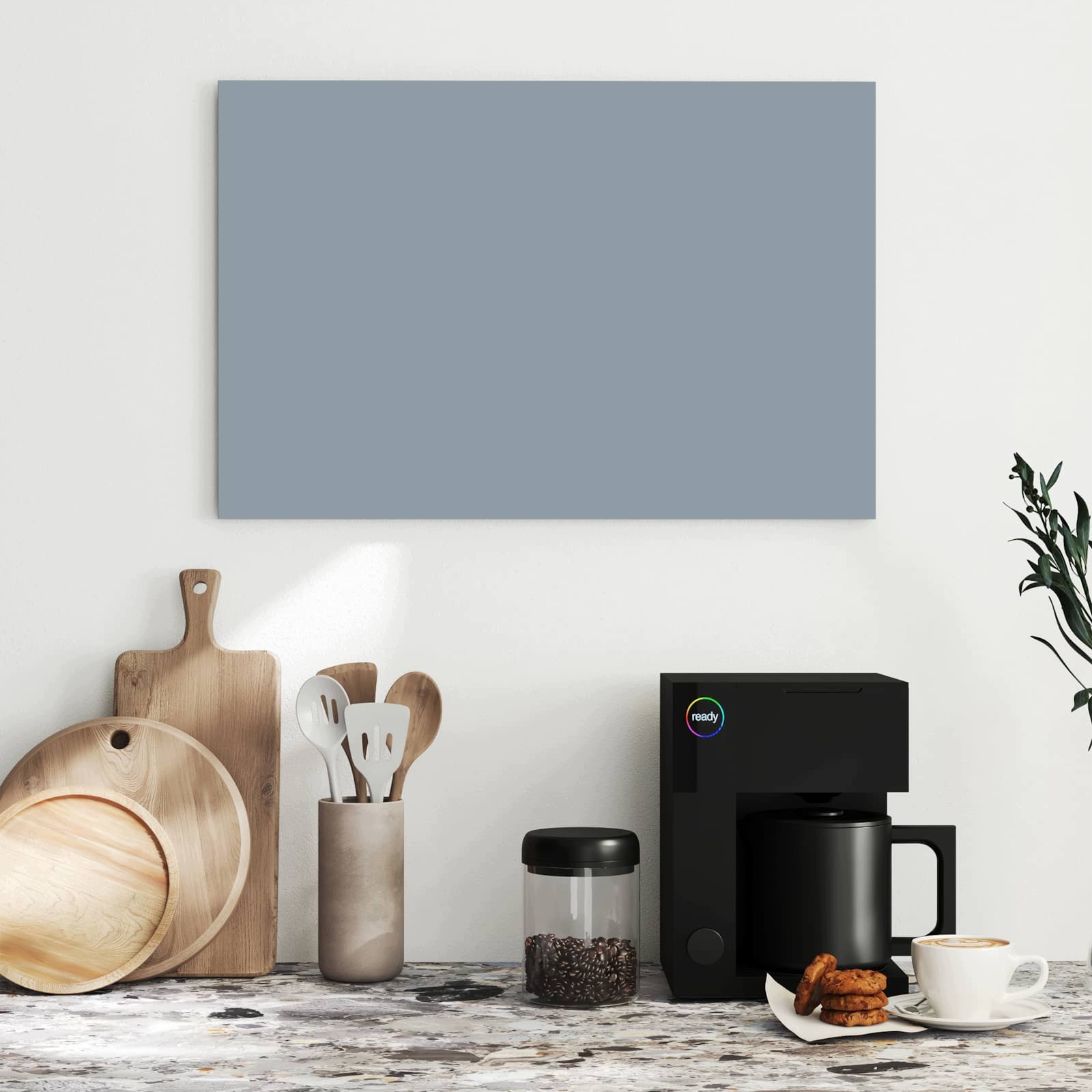 Magnetická tabule – obraz na zeď Šedé pozadí II | 60 × 40 cm