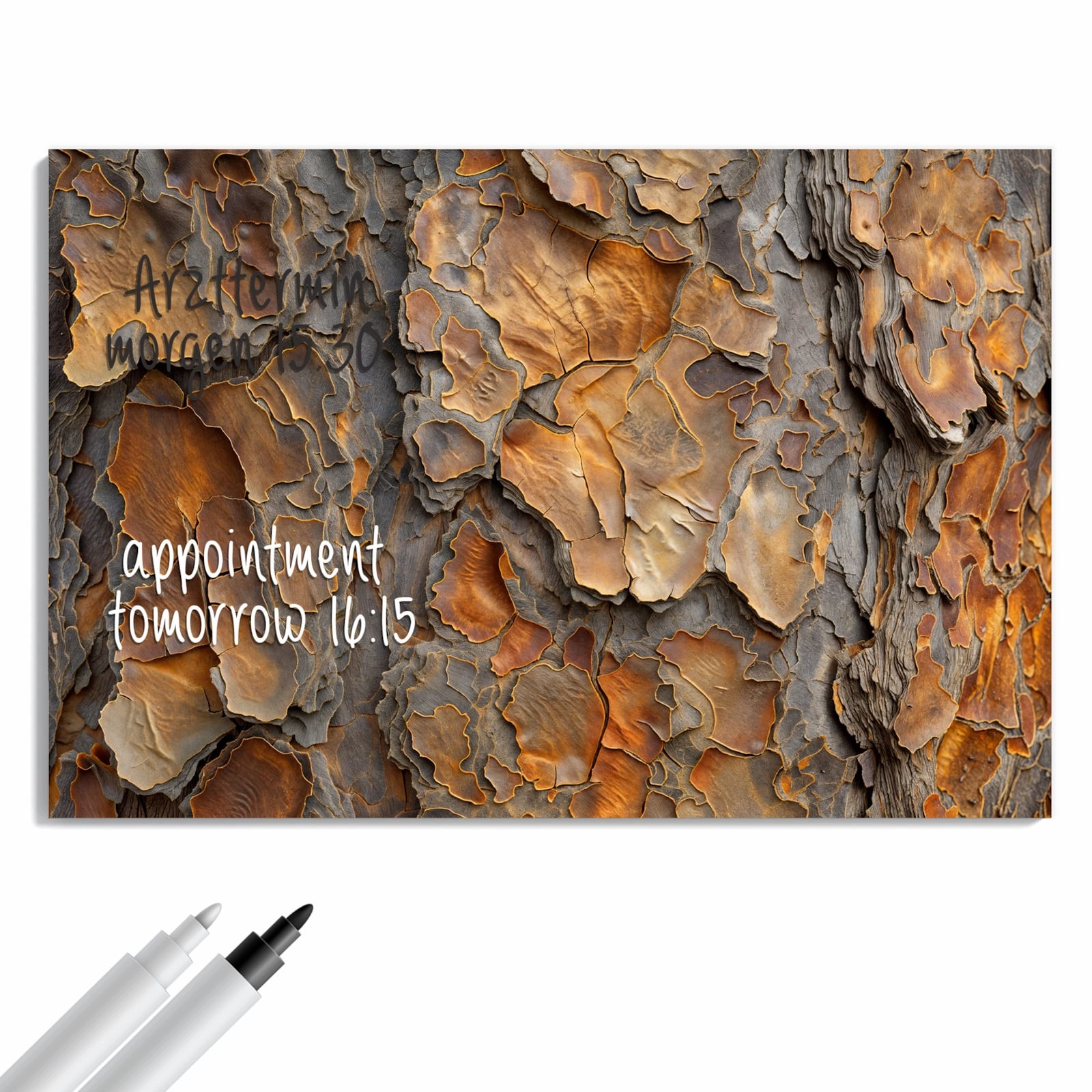 Magnetická tabule – obraz na zeď Tvary ve struktuře kůry | 60 × 40 cm