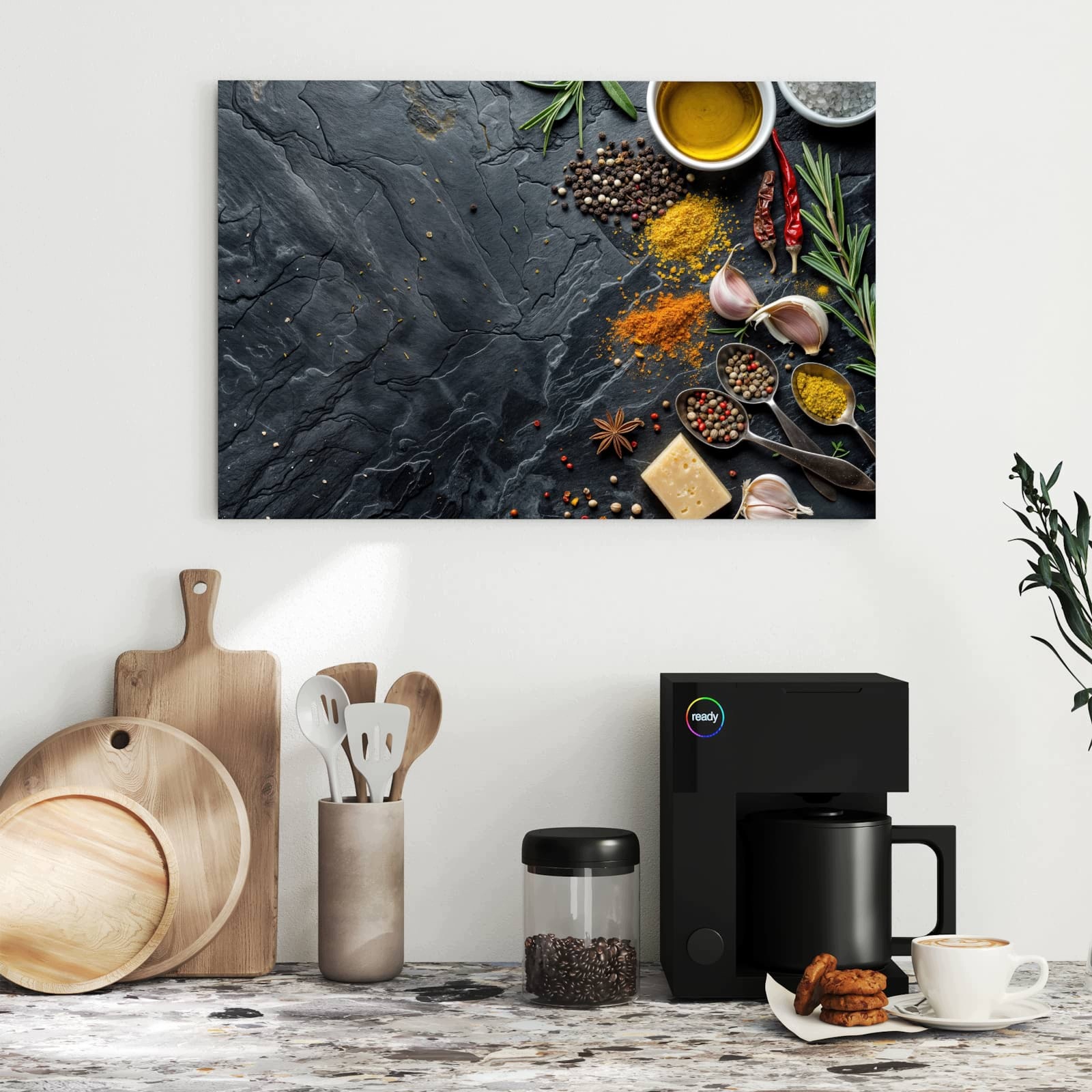 Magnetická tabule – obraz na zeď Kuchyňské ingredience – motiv 2 | 60 × 40 cm