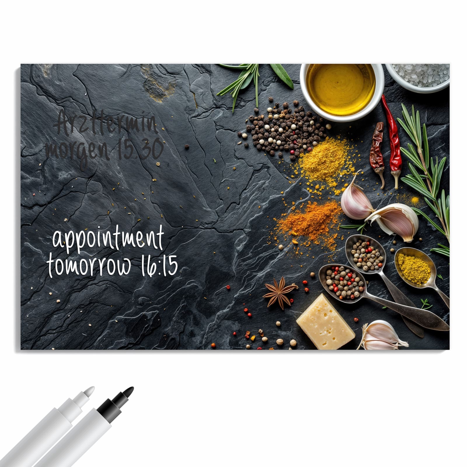 Magnetická tabule – obraz na zeď Kuchyňské ingredience – motiv 2 | 90 × 60 cm