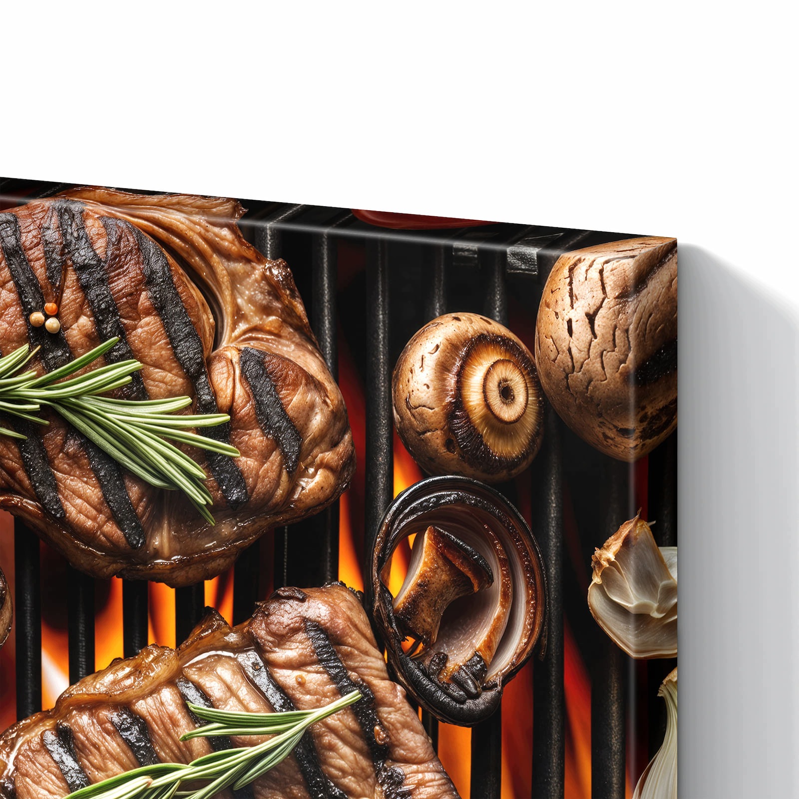 Magnetická tabule – obraz na zeď Jemný motiv talíře z grilu | 60 × 40 cm