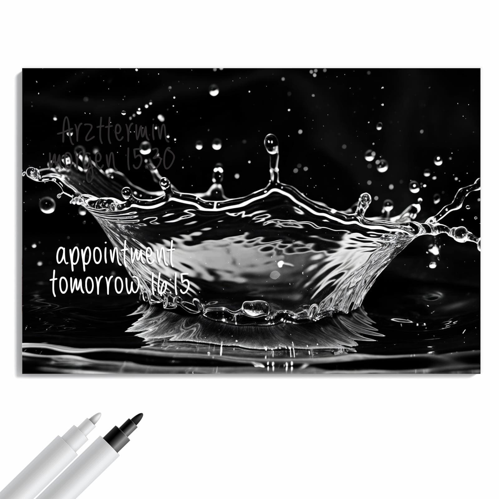 Magnetická tabule – obraz na zeď Jemné cákance vody | 90 × 60 cm