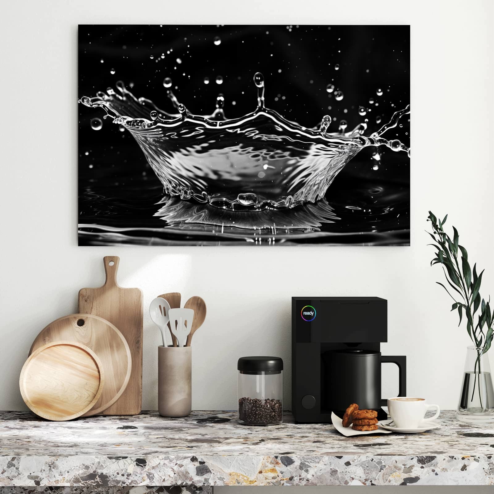 Magnetická tabule – obraz na zeď Jemné cákance vody | 90 × 60 cm