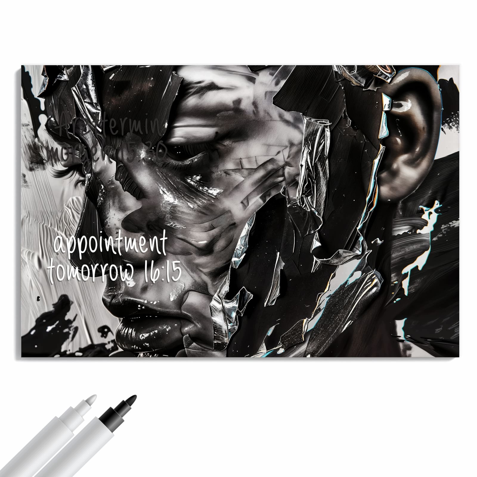 Magnetická tabule – obraz na zeď Abstraktní portrét | 60 × 40 cm