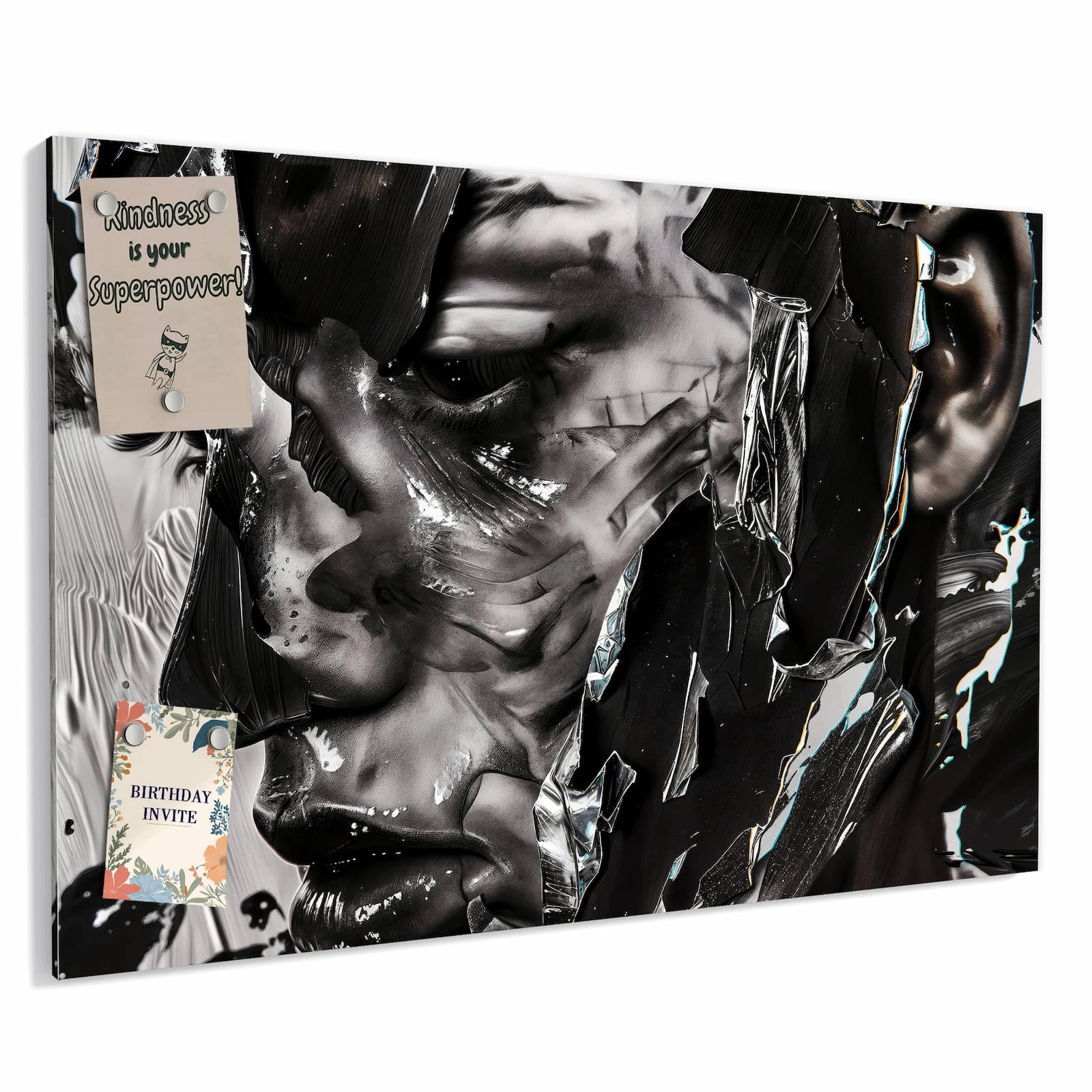 Magnetická tabule – obraz na zeď Abstraktní portrét | 60 × 40 cm