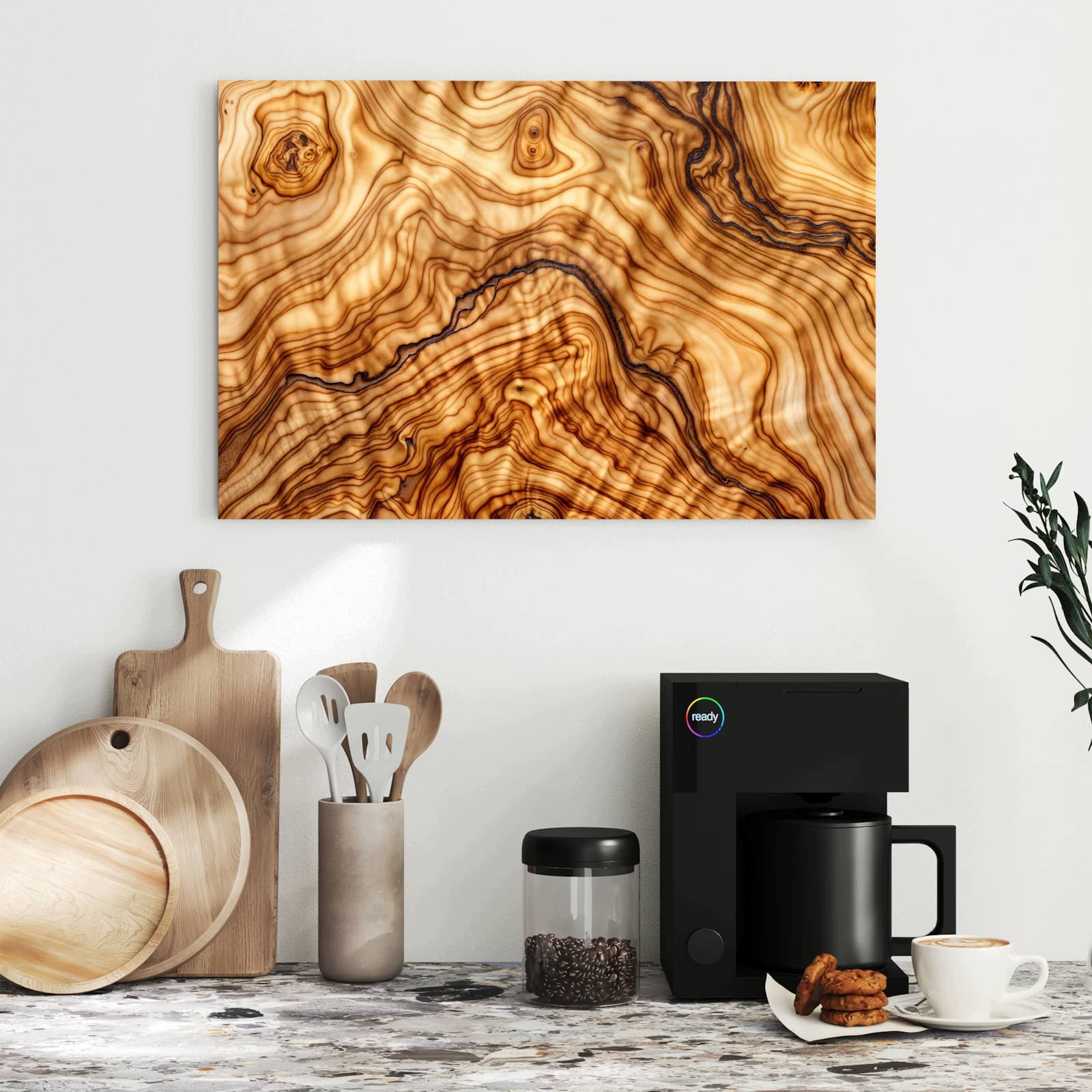 Magnetická tabule – obraz na zeď Rustikální dřevo | 60 × 40 cm