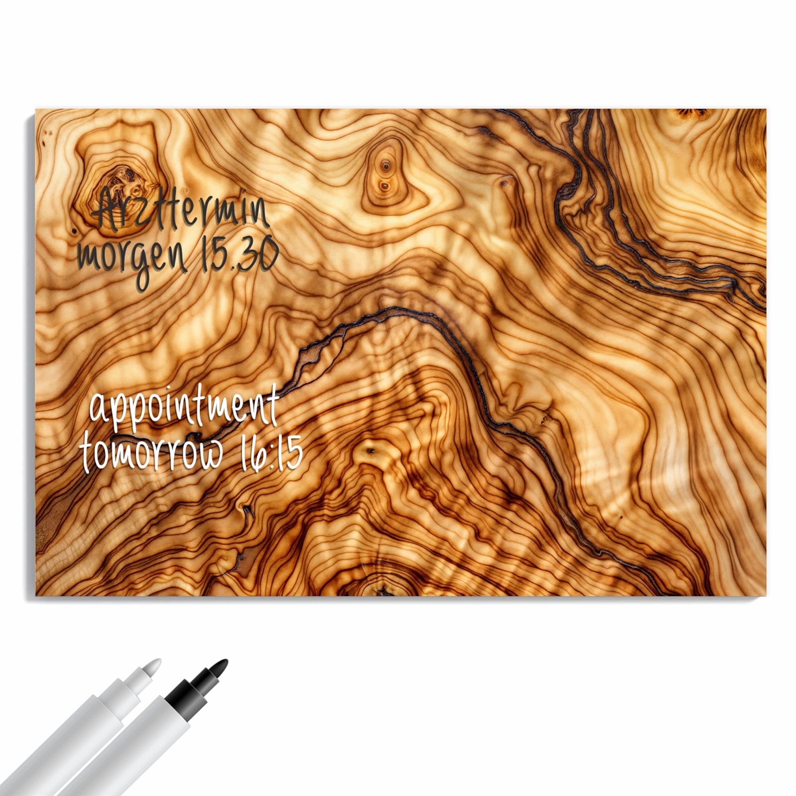 Magnetická tabule – obraz na zeď Rustikální dřevo | 90 × 60 cm