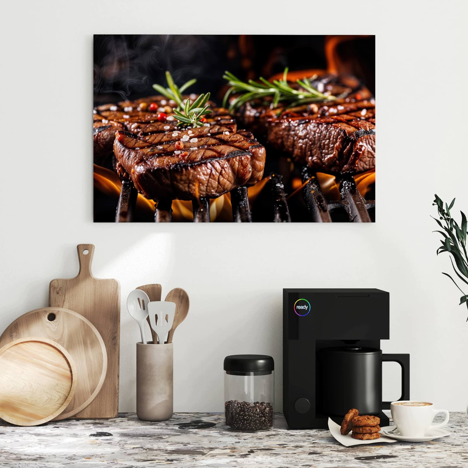 Magnetická tabule – obraz na zeď Grilované steaky | 60 × 40 cm
