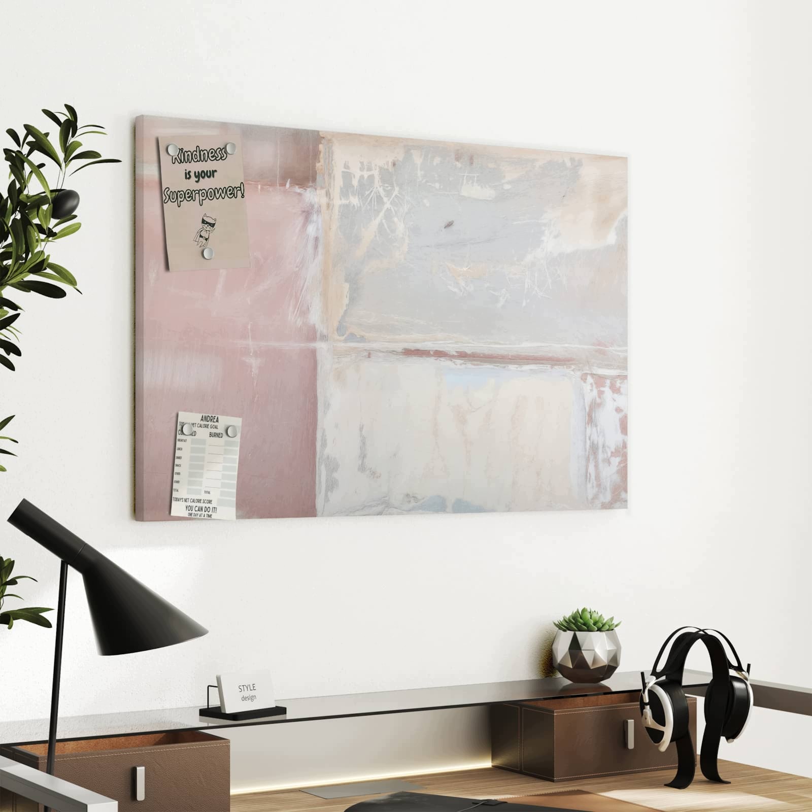 Magnetická tabule – obraz na zeď Jemné struktury | 60 × 40 cm