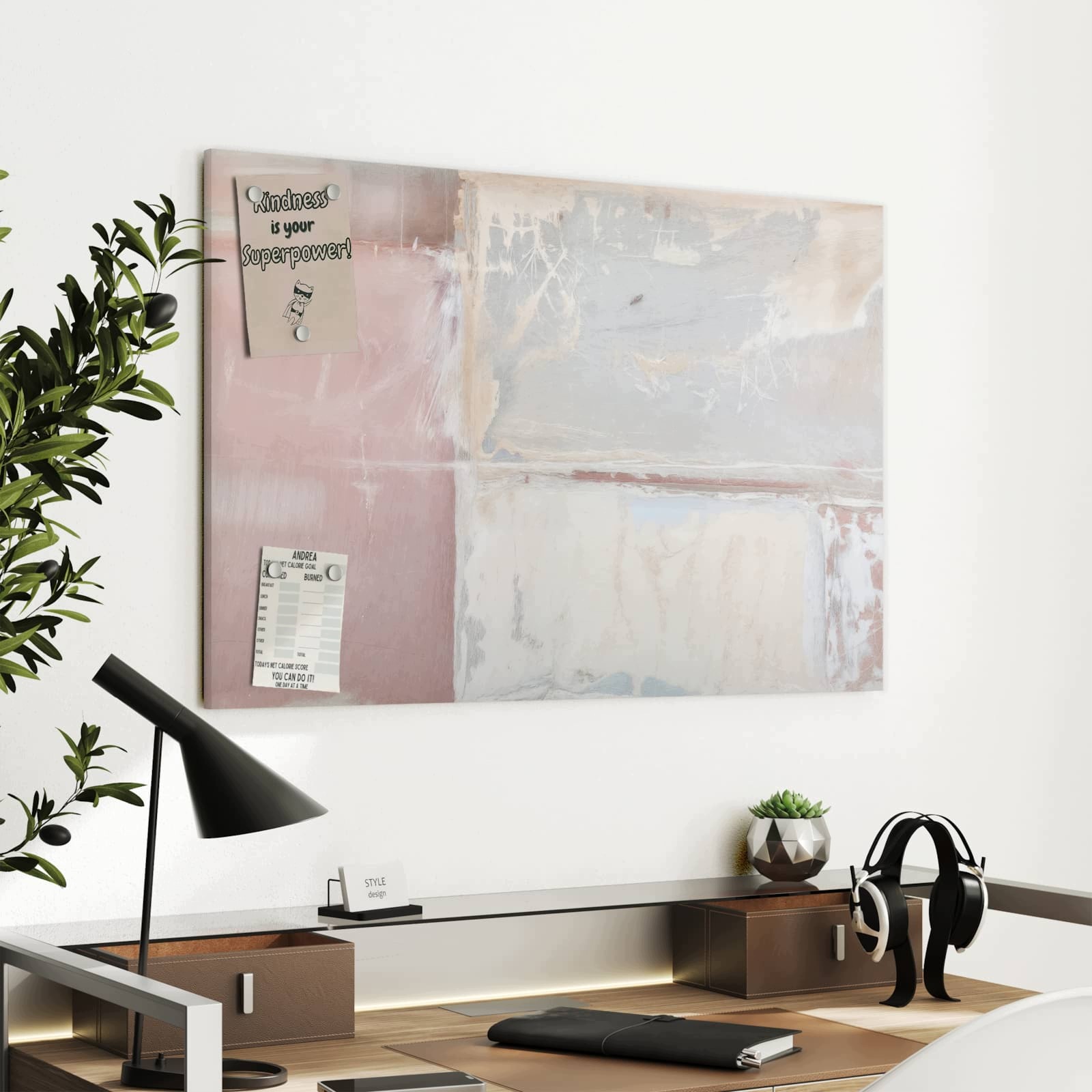Magnetická tabule – obraz na zeď Jemné struktury | 90 × 60 cm