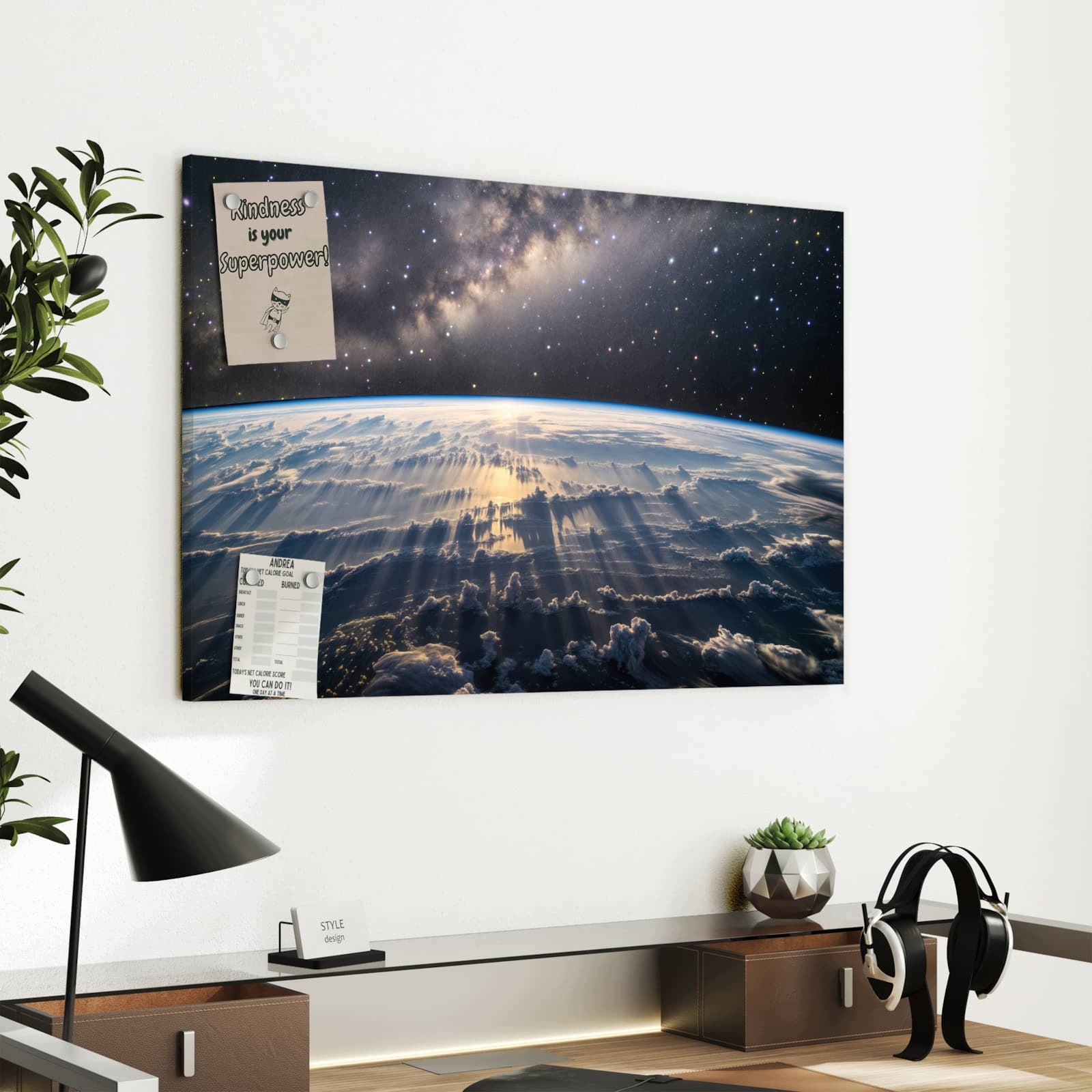 Magnetická tabule – obraz na zeď Vesmírný východ slunce | 60 × 40 cm