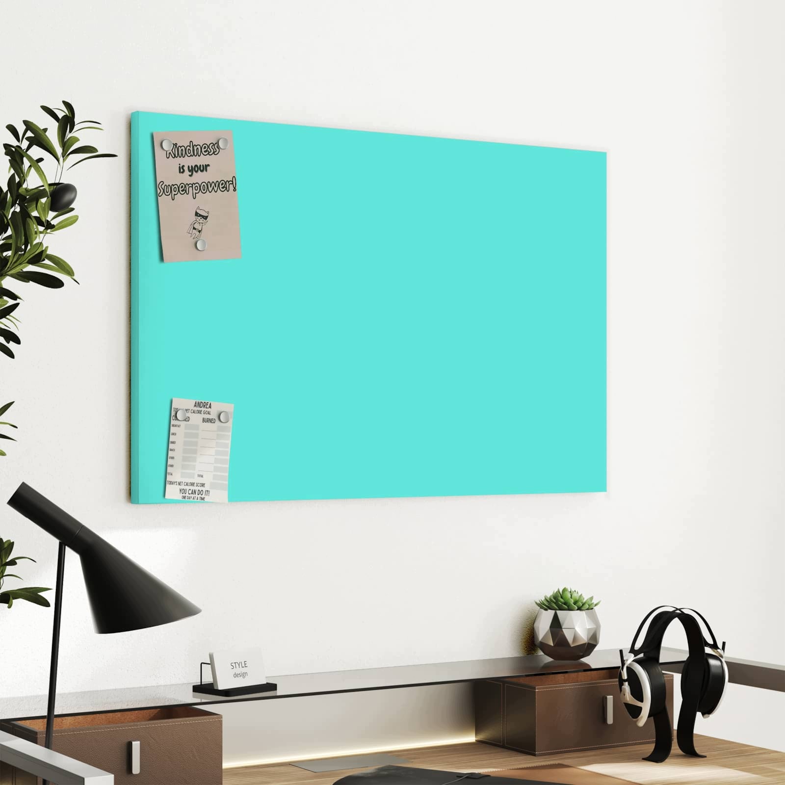 Magnetická tabule – obraz na zeď Mátové pozadí | 60 × 40 cm