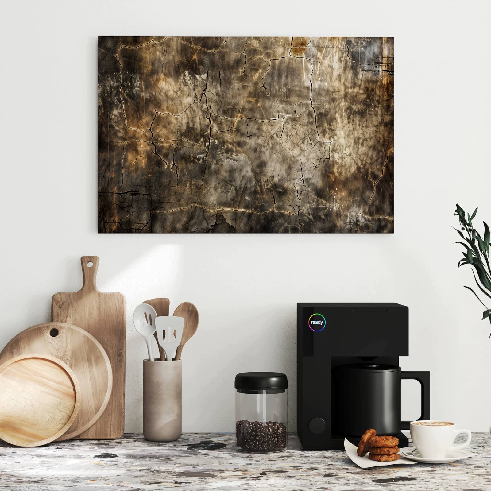 Magnetická tabule – obraz na zeď Abstraktní zvětrávání | 60 × 40 cm
