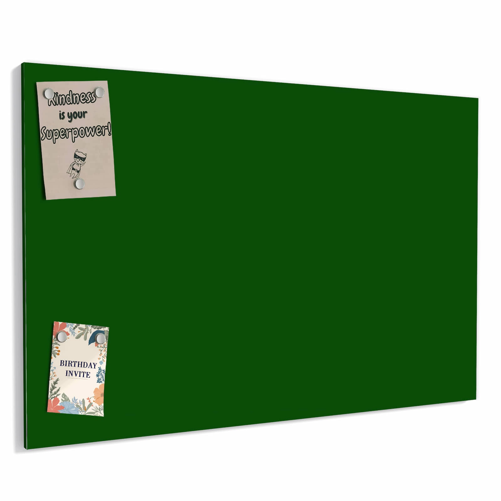 Magnetická tabule – obraz na zeď Tmavě zelené pozadí I | 60 × 40 cm