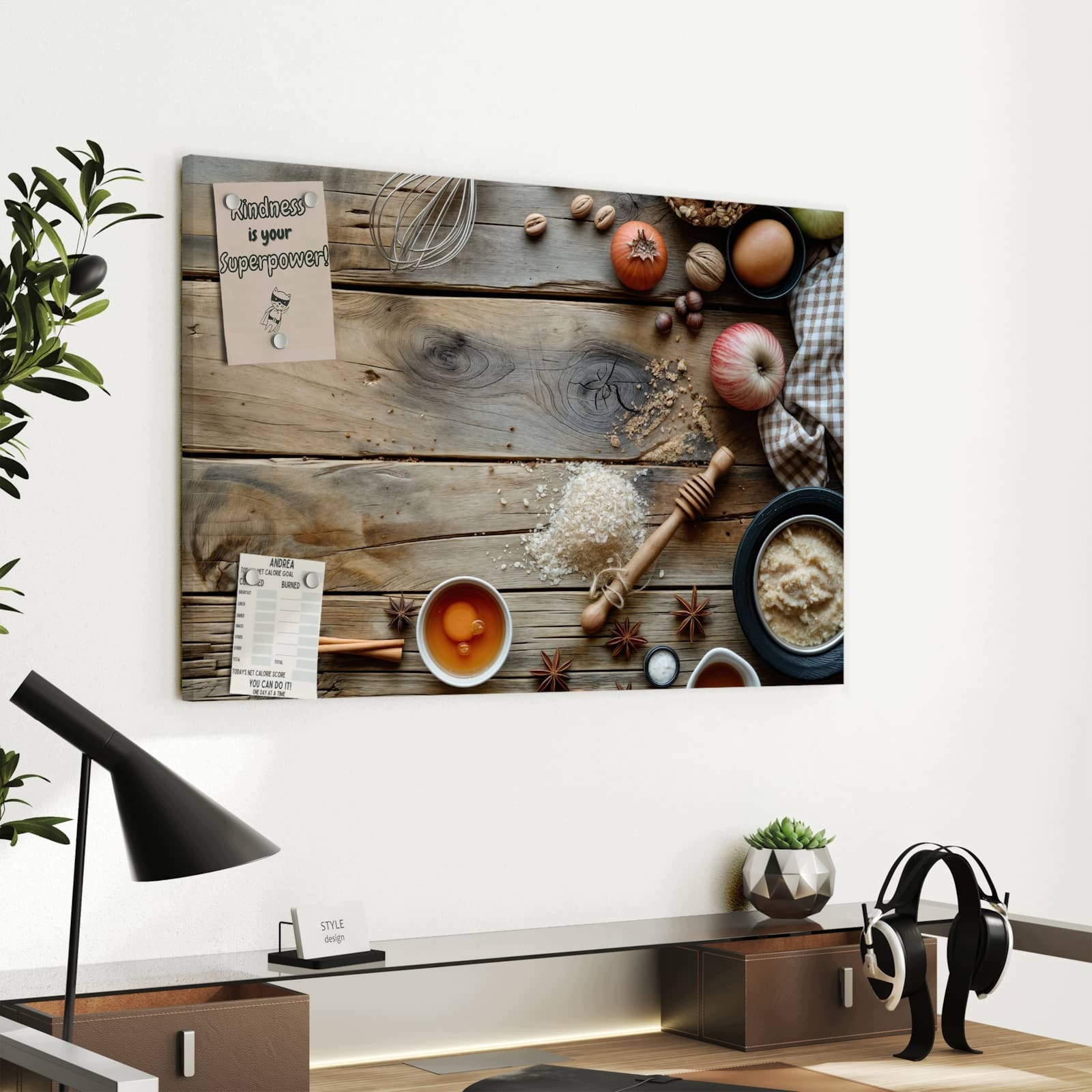 Magnetická tabule – obraz na zeď Podzimní doplňky do pečení | 60 × 40 cm