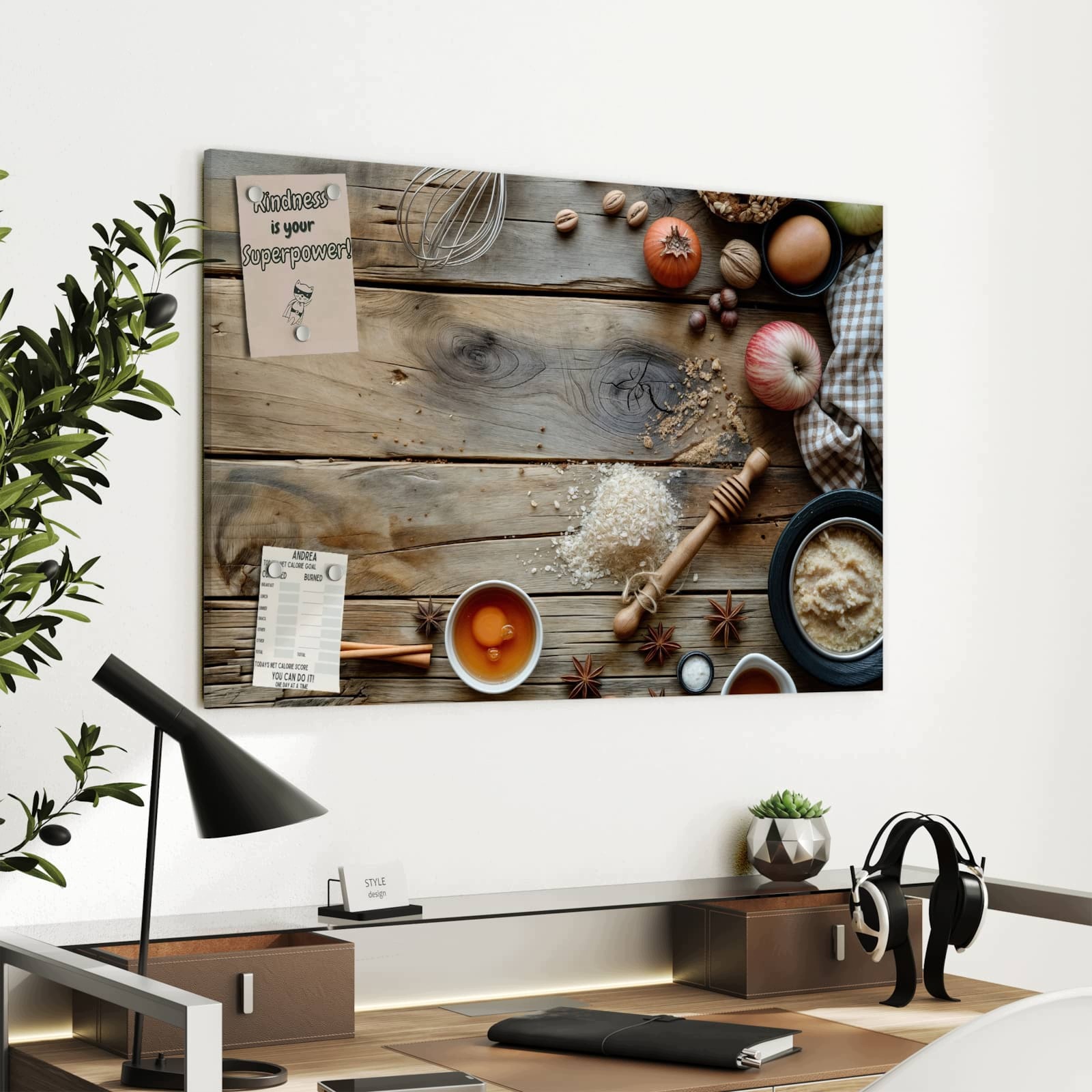 Magnetická tabule – obraz na zeď Podzimní doplňky do pečení | 90 × 60 cm