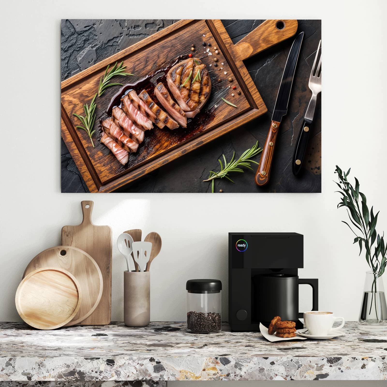 Magnetická tabule – obraz na zeď Prkno do servírování masa | 90 × 60 cm