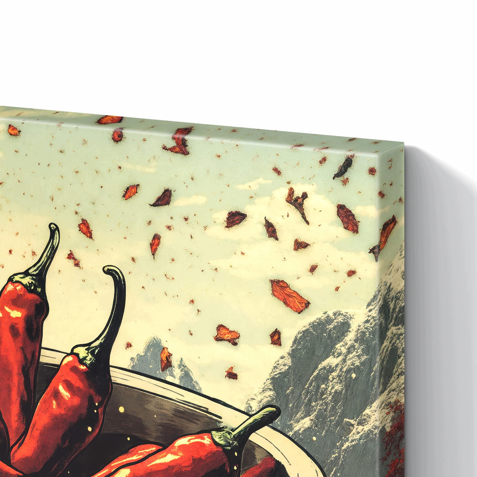 Magnetická tabule – obraz na zeď Čerstvé chilli papričky | 90 × 60 cm