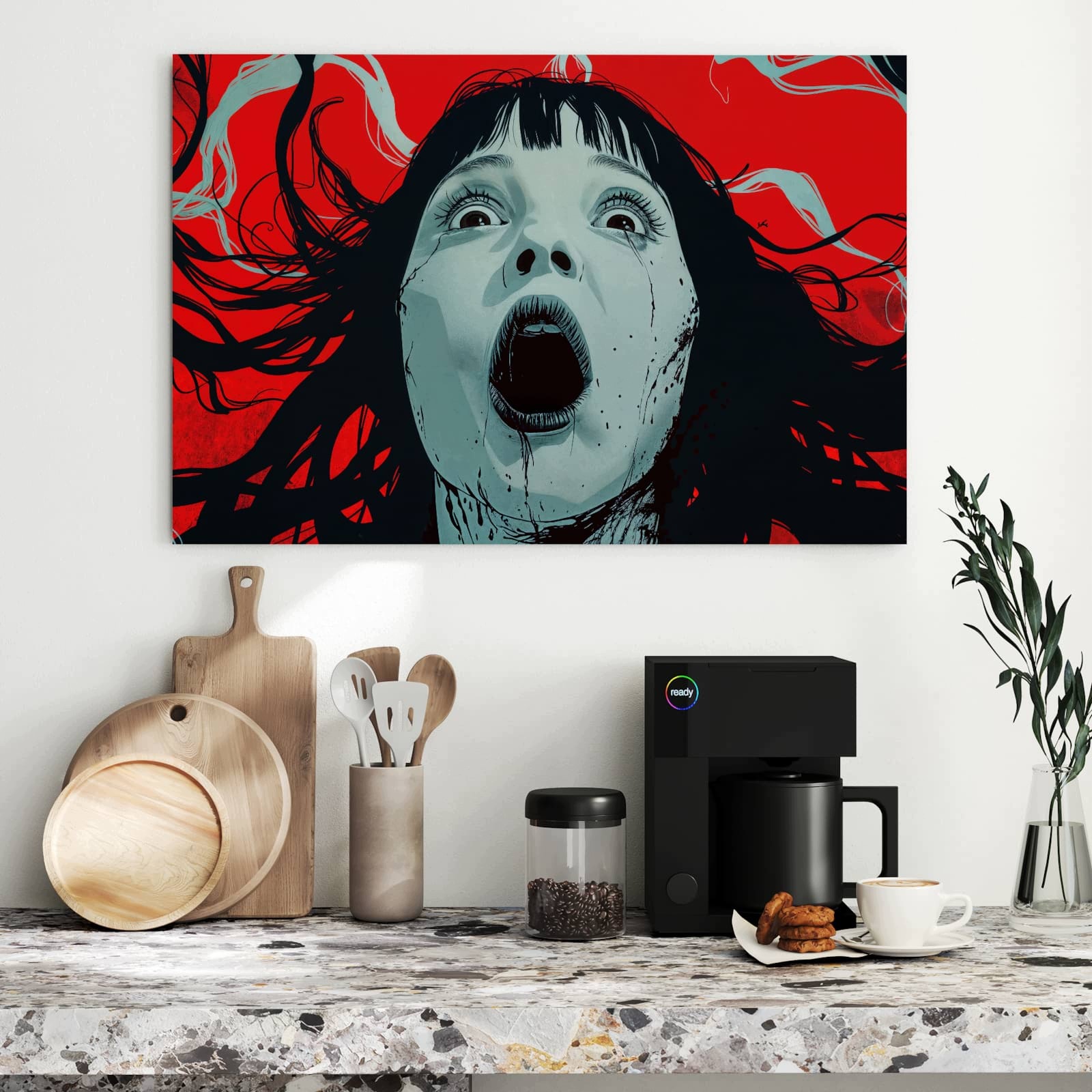 Magnetická tabule – obraz na zeď Křičící osoba | 90 × 60 cm