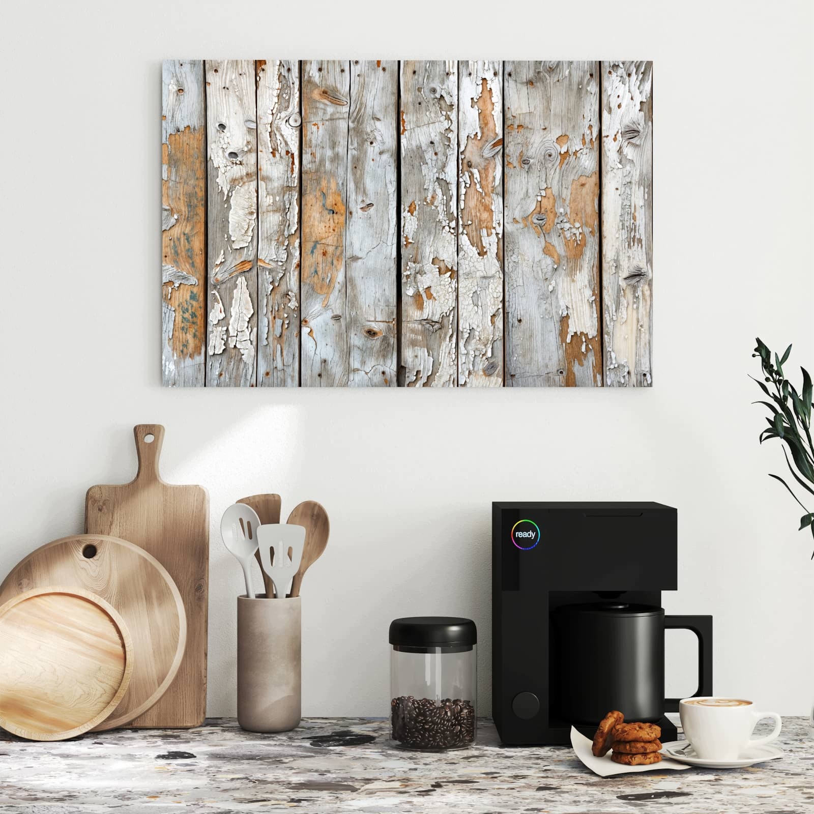 Magnetická tabule – obraz na zeď Zvětralé dřevo | 60 × 40 cm