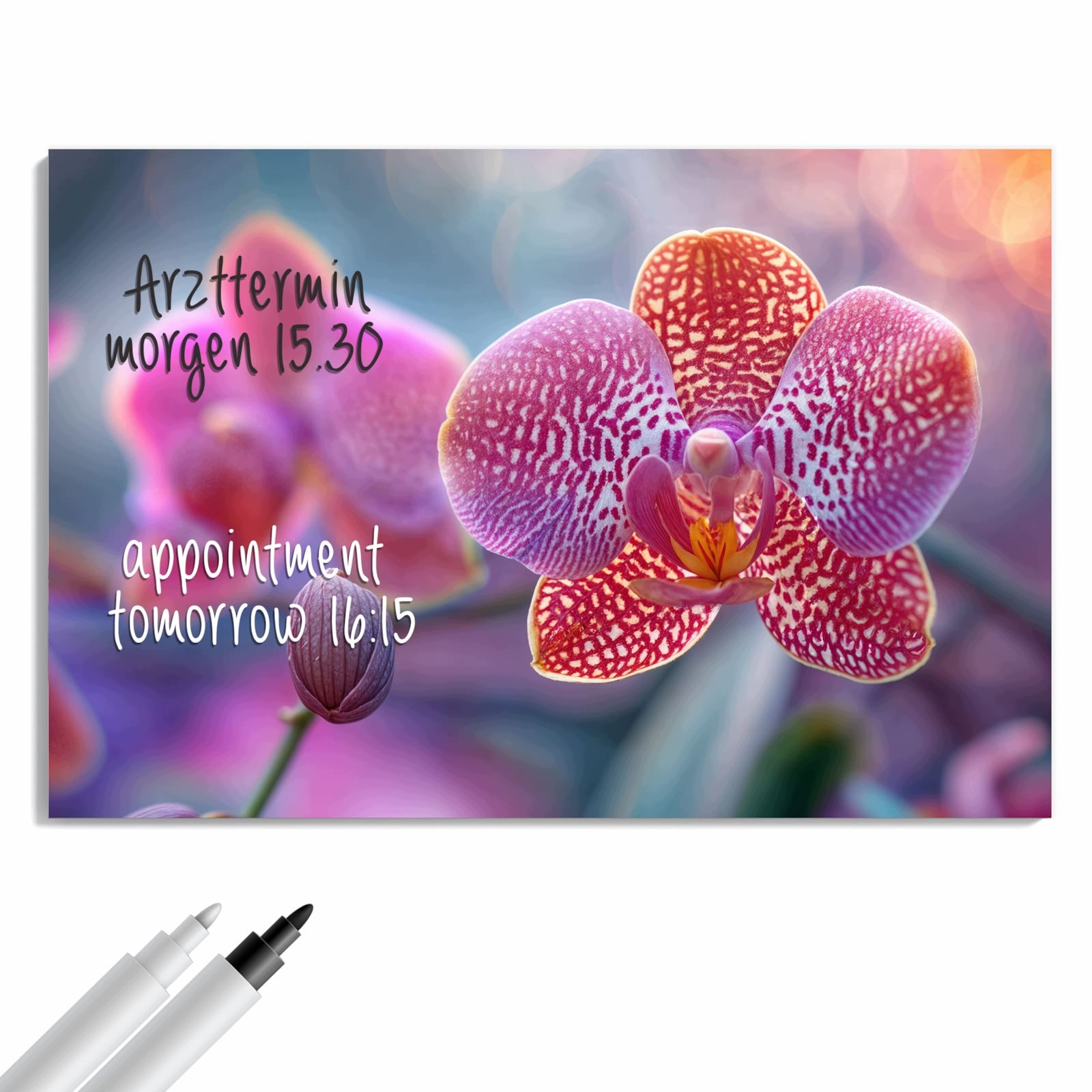 Magnetická tabule – obraz na zeď Exotická orchidej | 90 × 60 cm