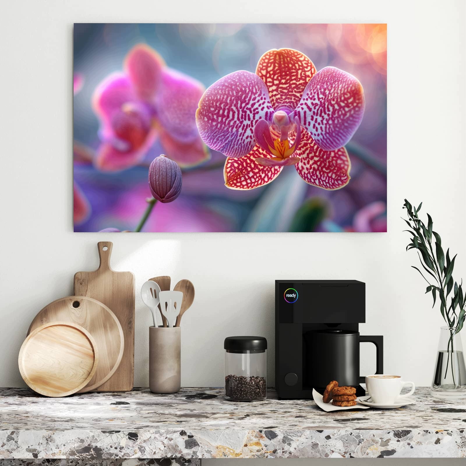 Magnetická tabule – obraz na zeď Exotická orchidej | 90 × 60 cm