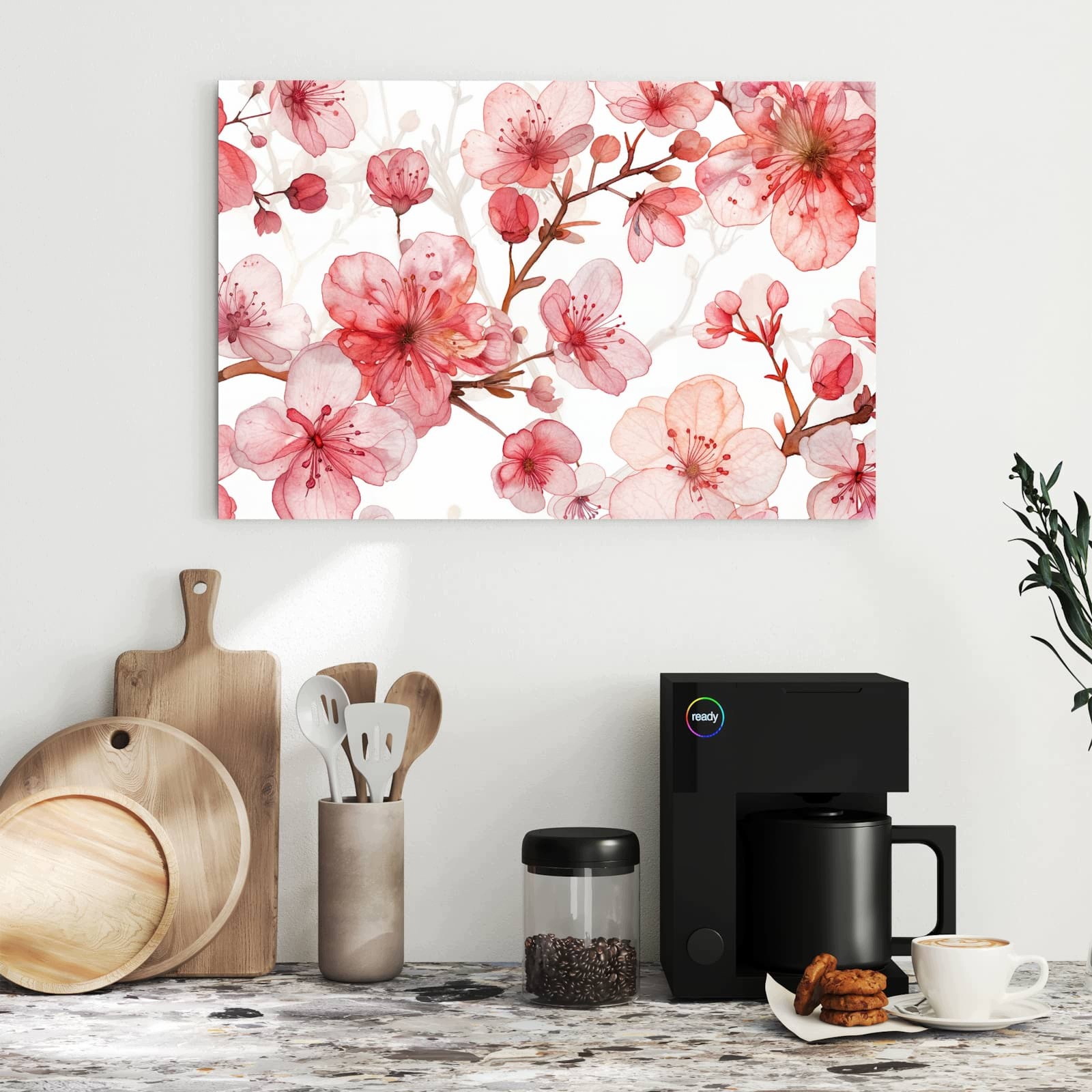 Magnetická tabule – obraz na zeď Květinový vzor s květinami | 60 × 40 cm