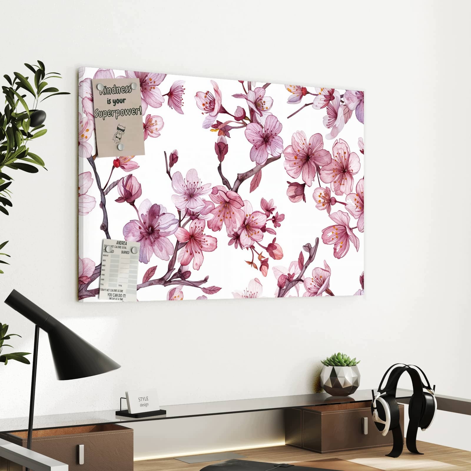 Magnetická tabule – obraz na zeď Moře květin – motiv 2 | 60 × 40 cm