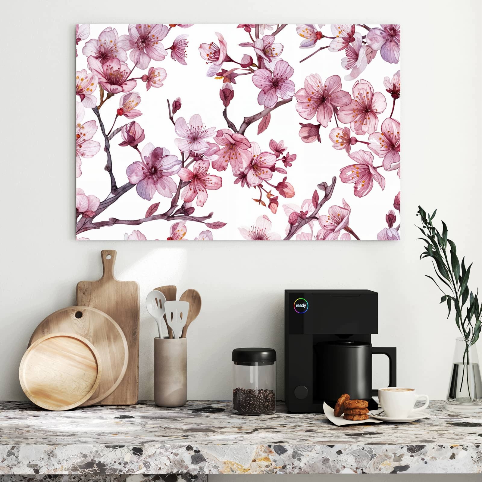 Magnetická tabule – obraz na zeď Moře květin – motiv 2 | 90 × 60 cm